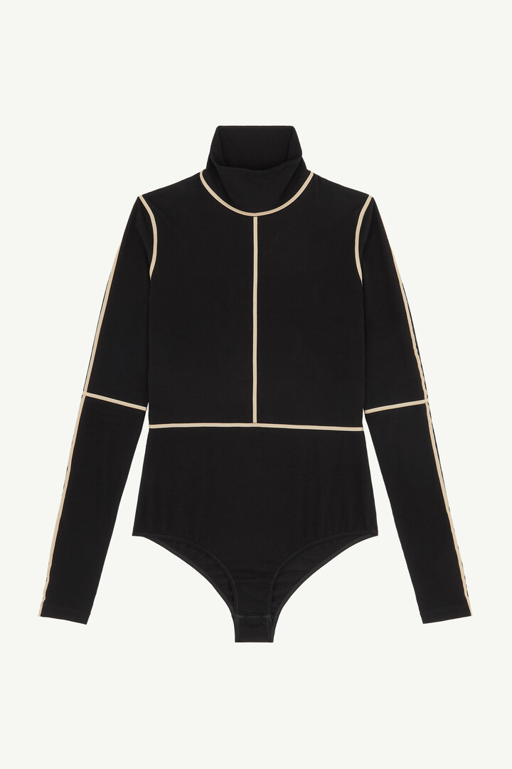 Women's Cotton-Blend Long-Sleeve Bodysuit | MM6