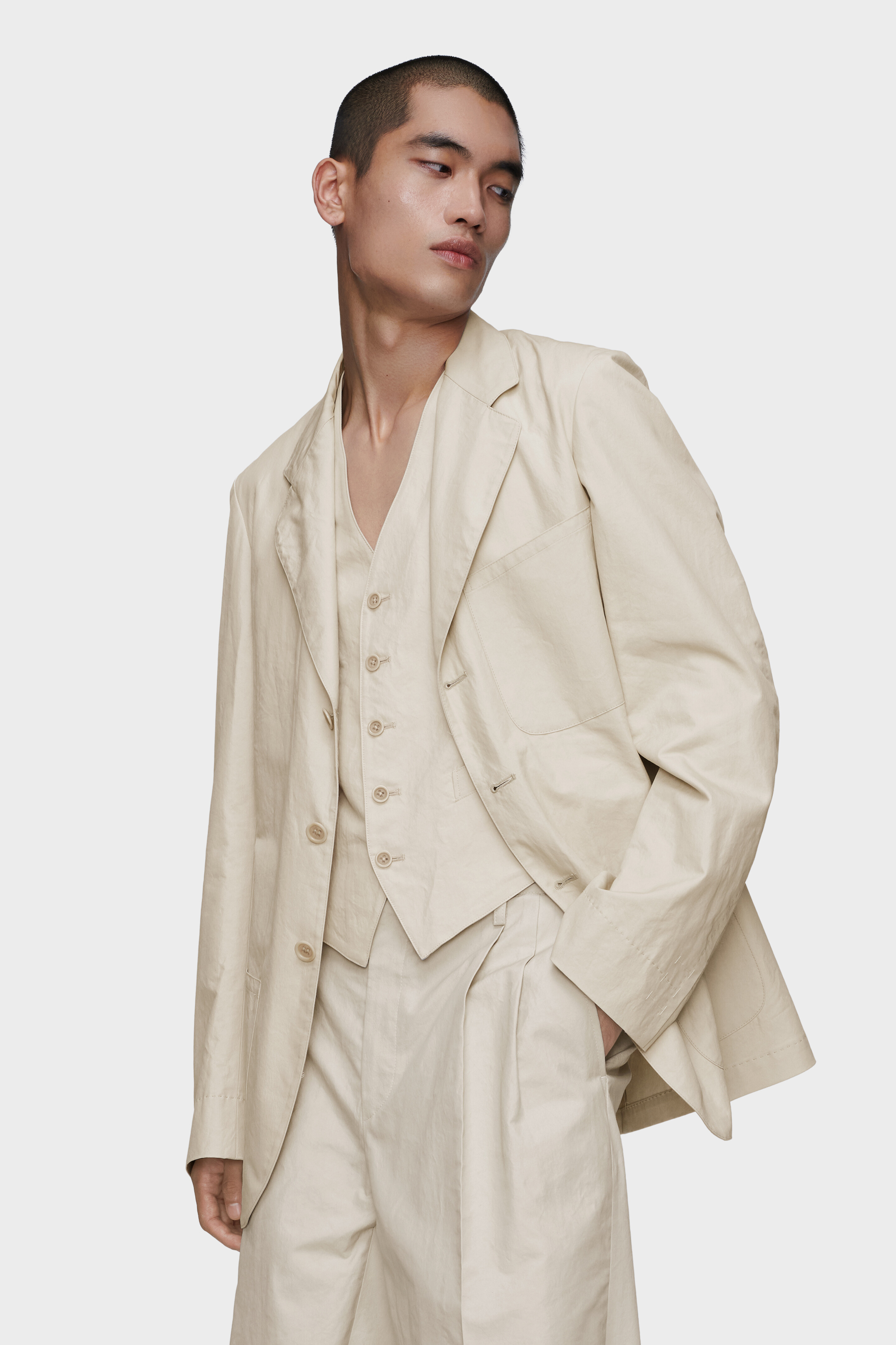 Cotton silk jacket