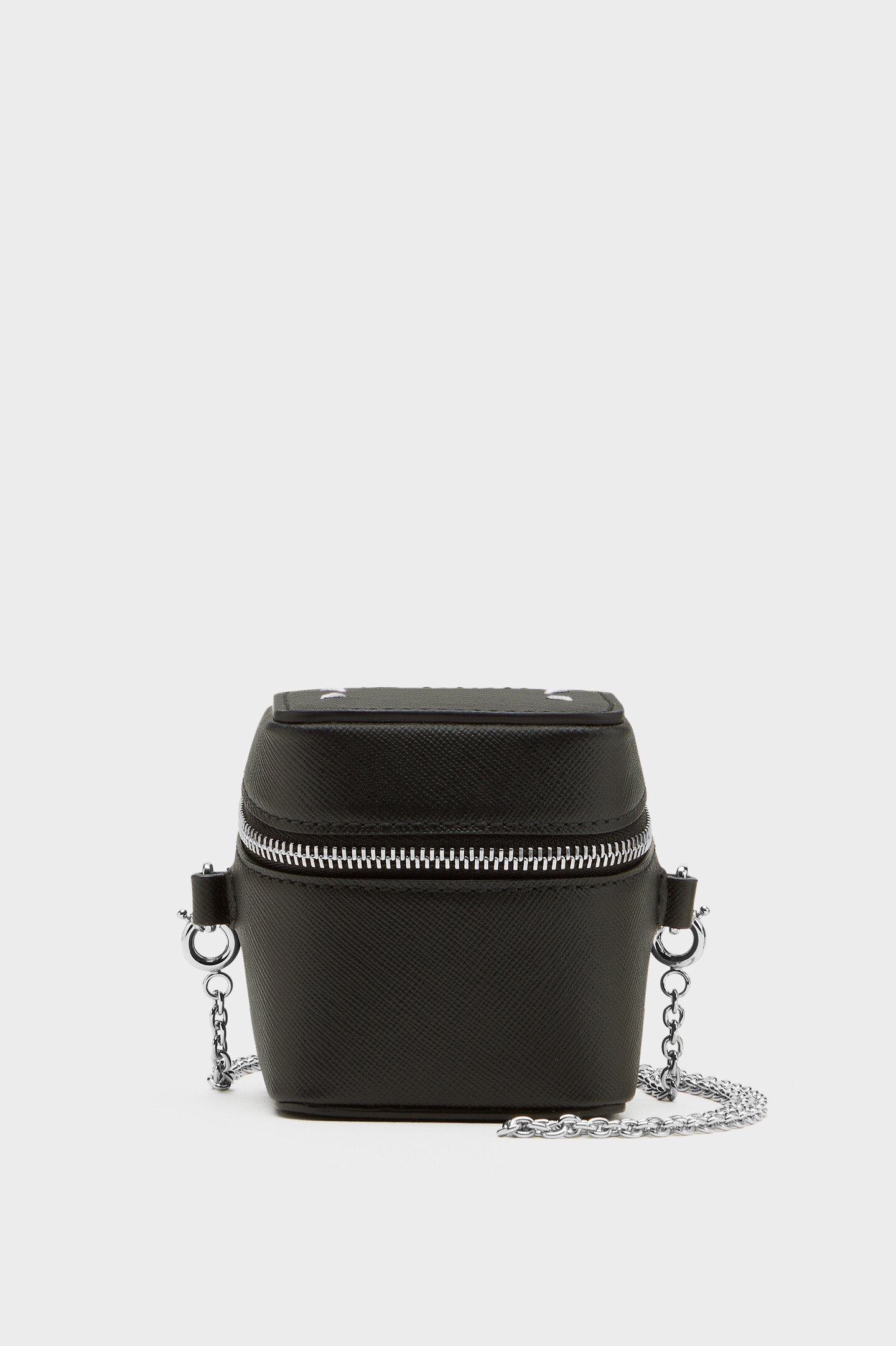 Black Leather Mini Shoulder Box Bag | Maison Margiela | Maison