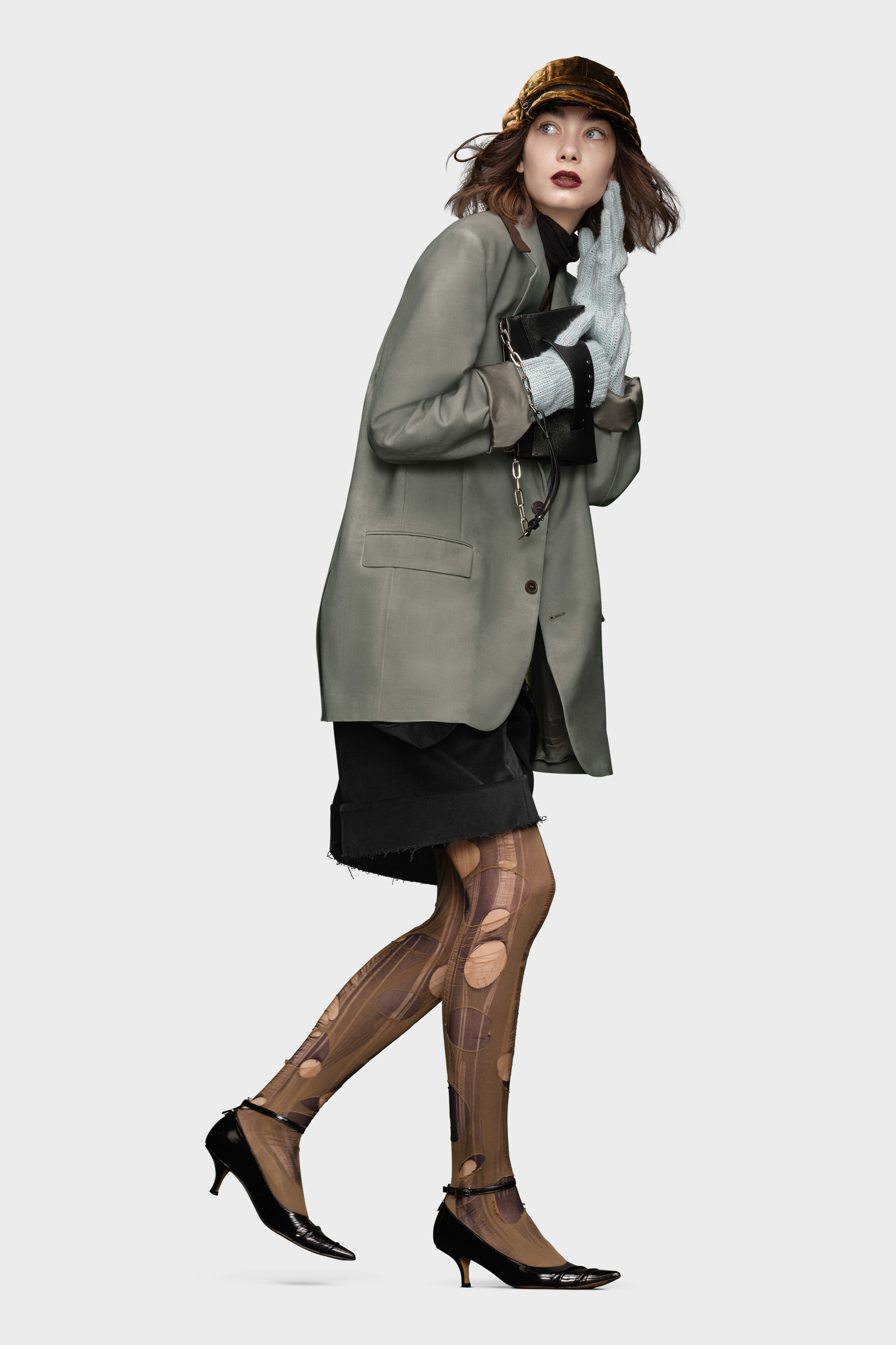 モヘアウール ブレザー