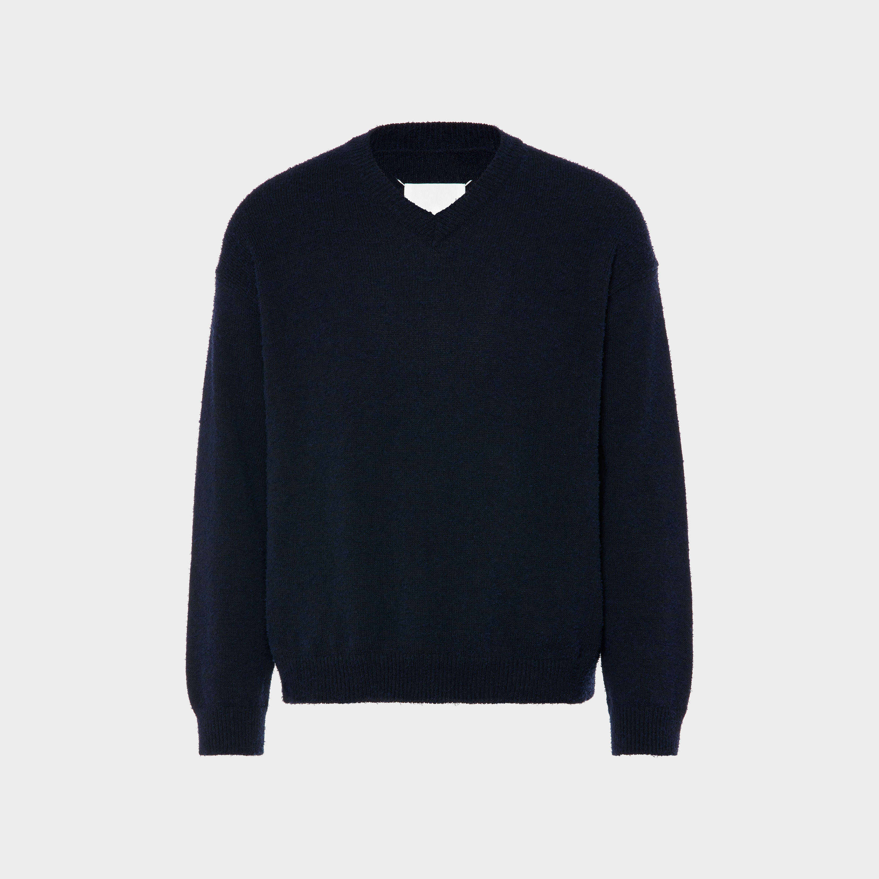 V-neck sweater Navy Blue | Maison Margiela Official