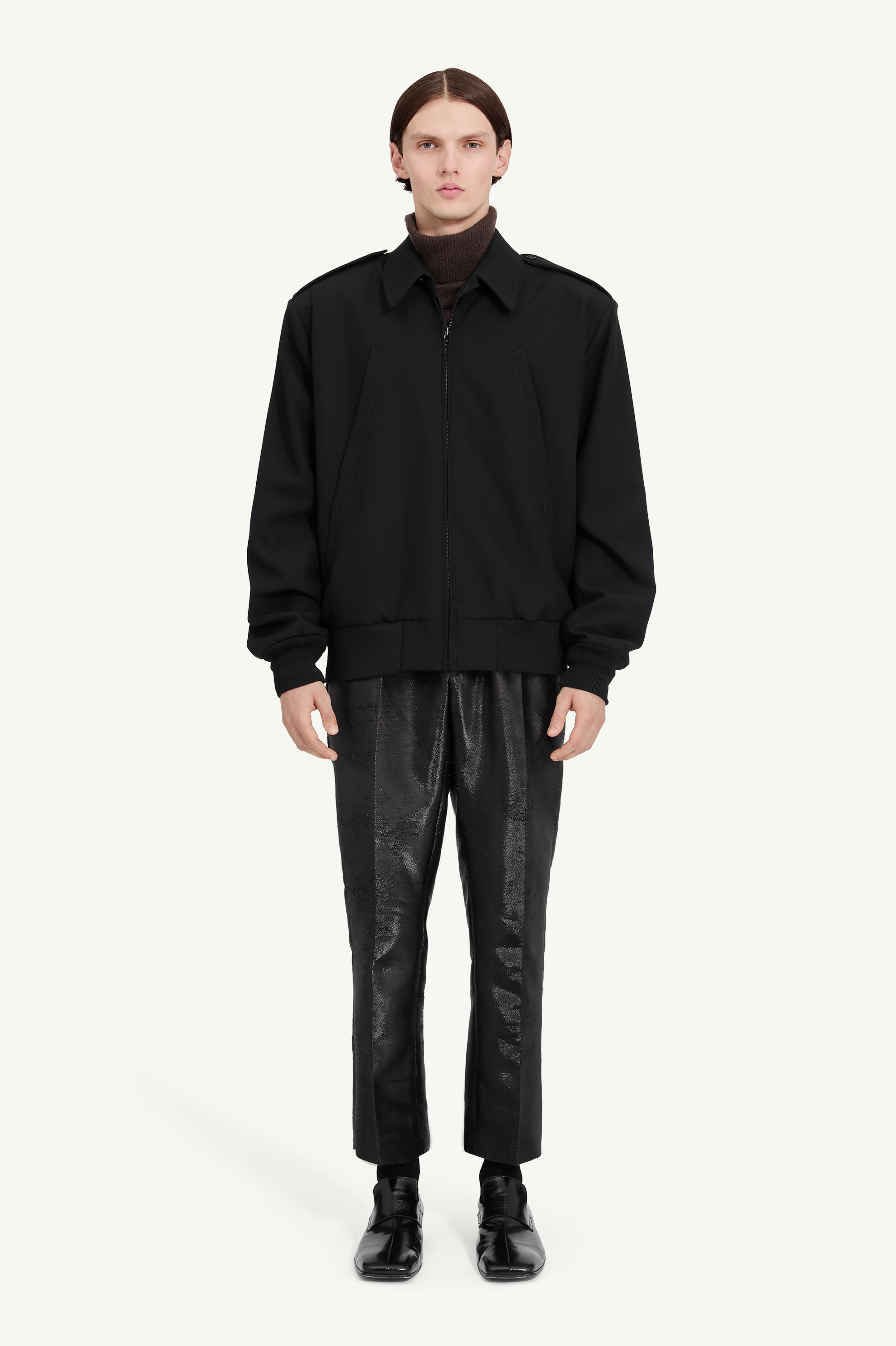 【定価65万円 美品】マルジェラ 19AW ムートンボンバージャケット 46 定価65万円 美品】マルジェラ 19AW ムートンボンバージャケット 46