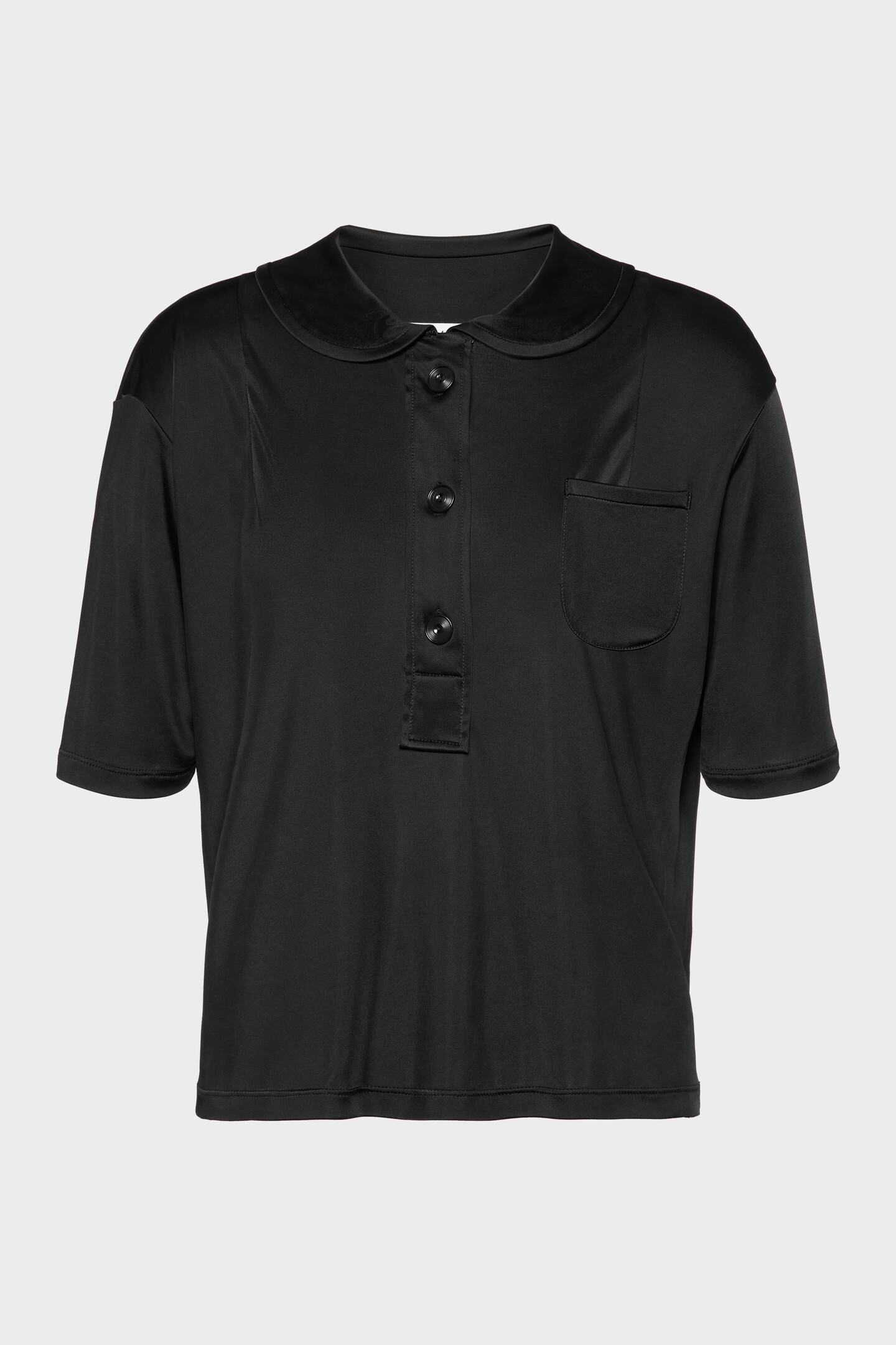 【美品】メゾンマルジェラ MAISON MARGIELAポロシャツ XL 黒 美品】メゾンマルジェラ MAISON MARGIELAポロシャツ XL 黒