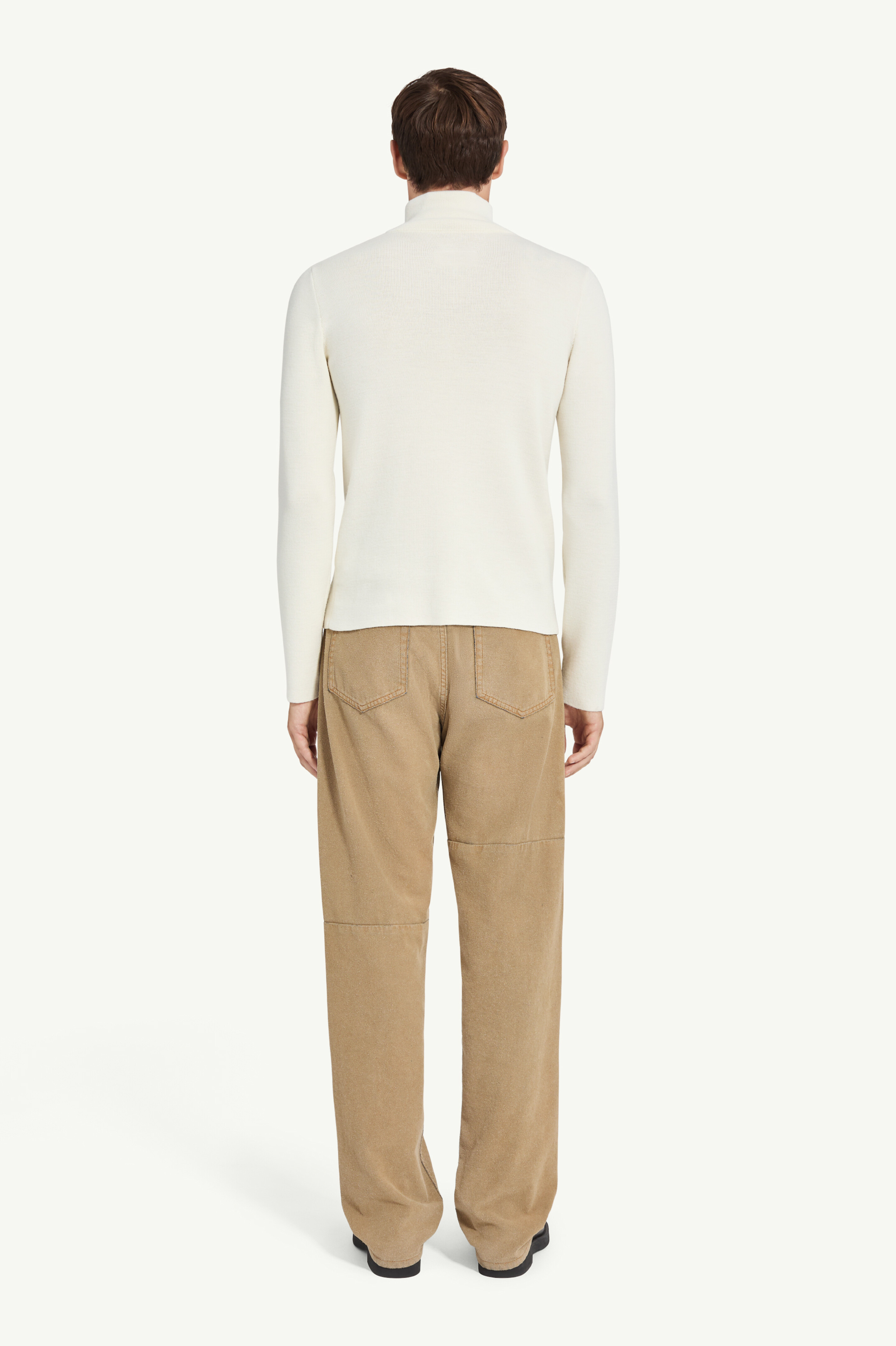 ハーフジップ ニットトップ