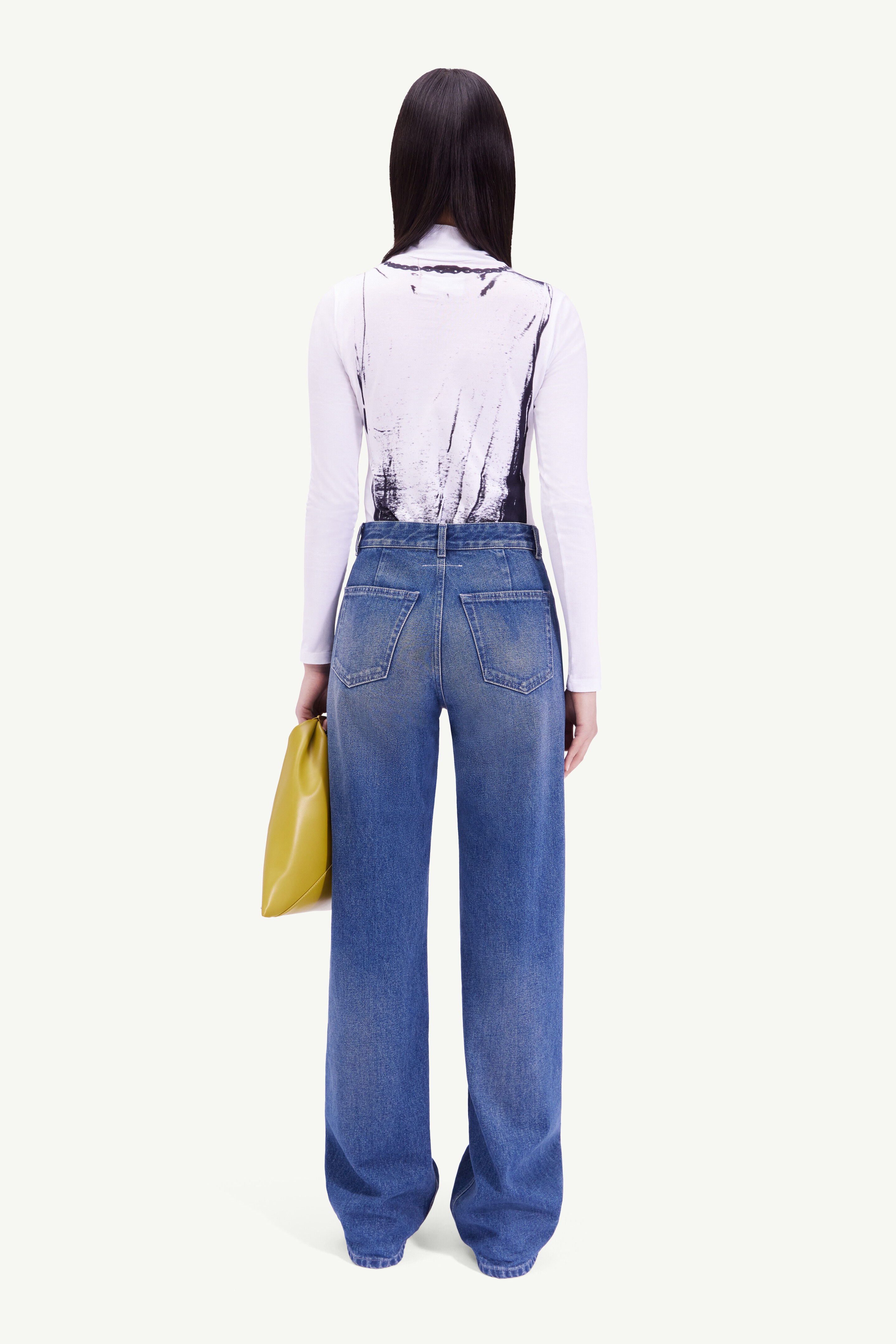 meltthelady denim 18　S タグ付き◾️melt the lady denim チェック ワイド デニム S