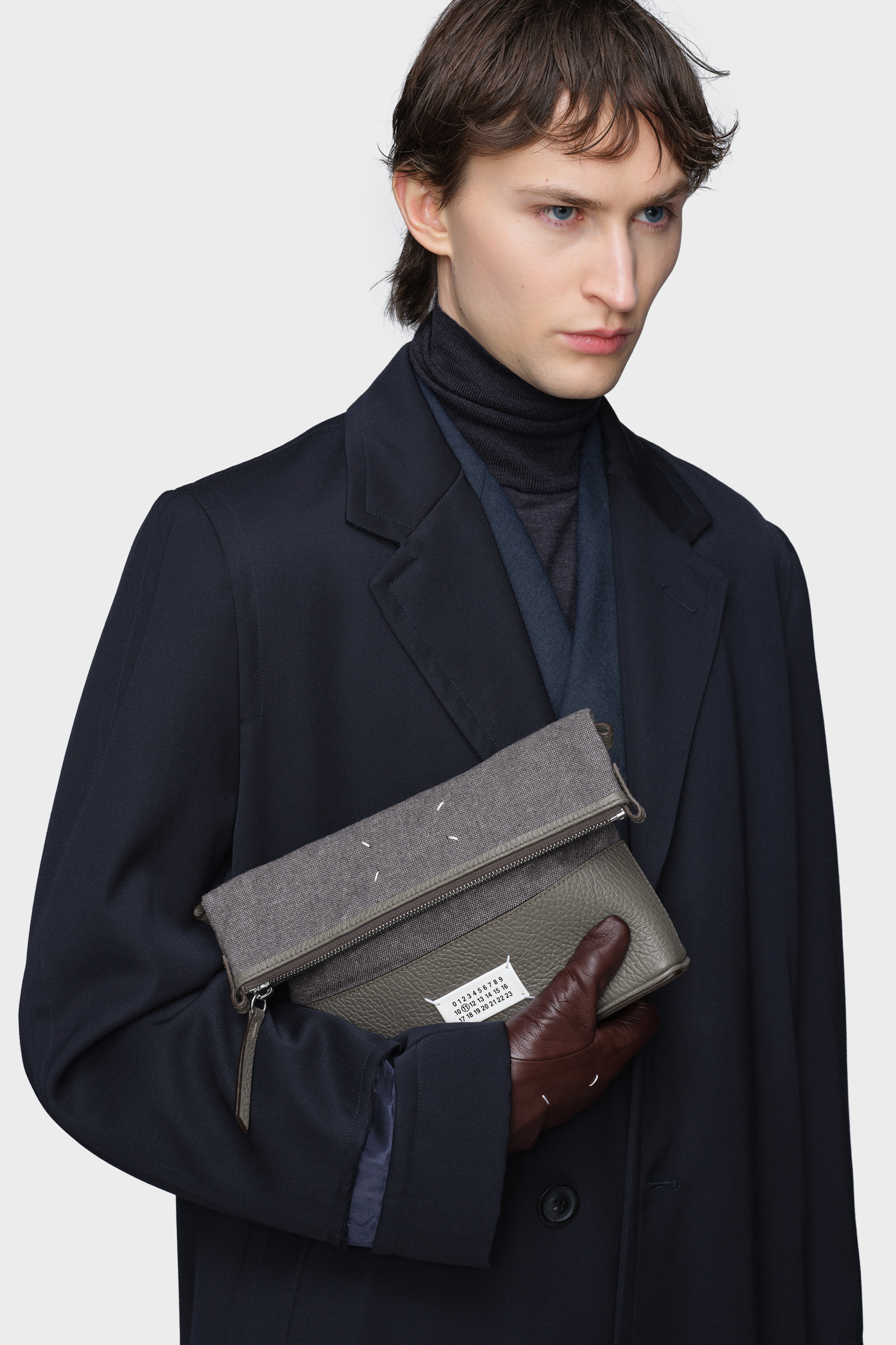 Gray 5AC Crossbody Hobo Bag Small | Maison Margiela