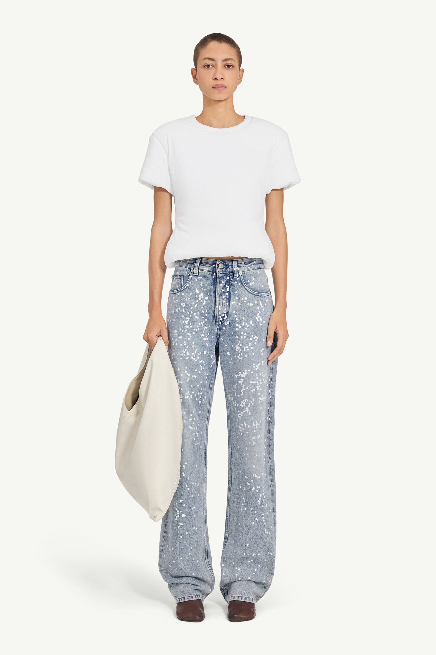 Blue Straight-leg jeans | MM6 Official
