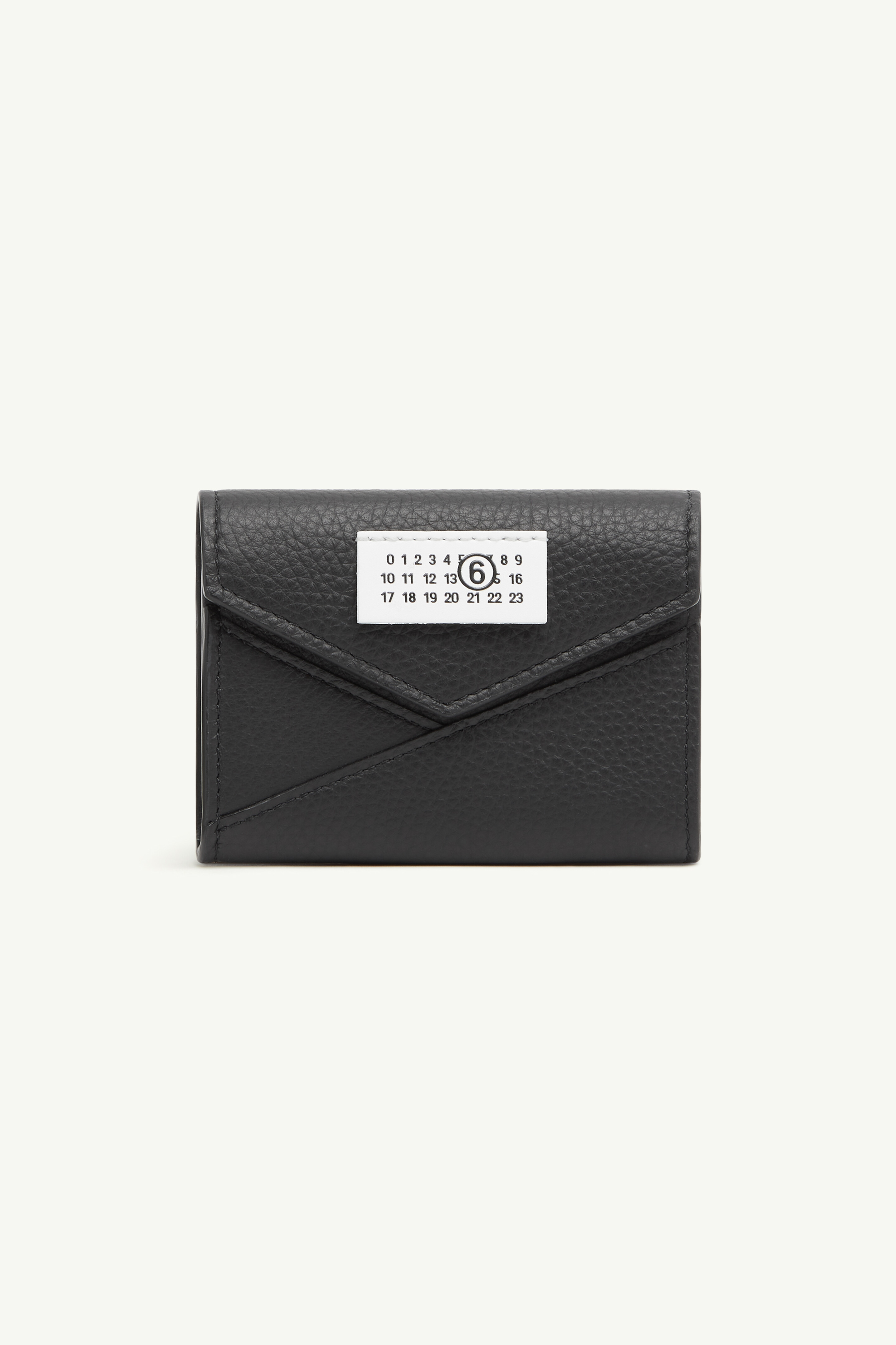 マルジェラ【MM6/エムエム６】 JAPANESE 6 FLAP WALLET Black Leather Japanese 6 Flap Wallet | MM6