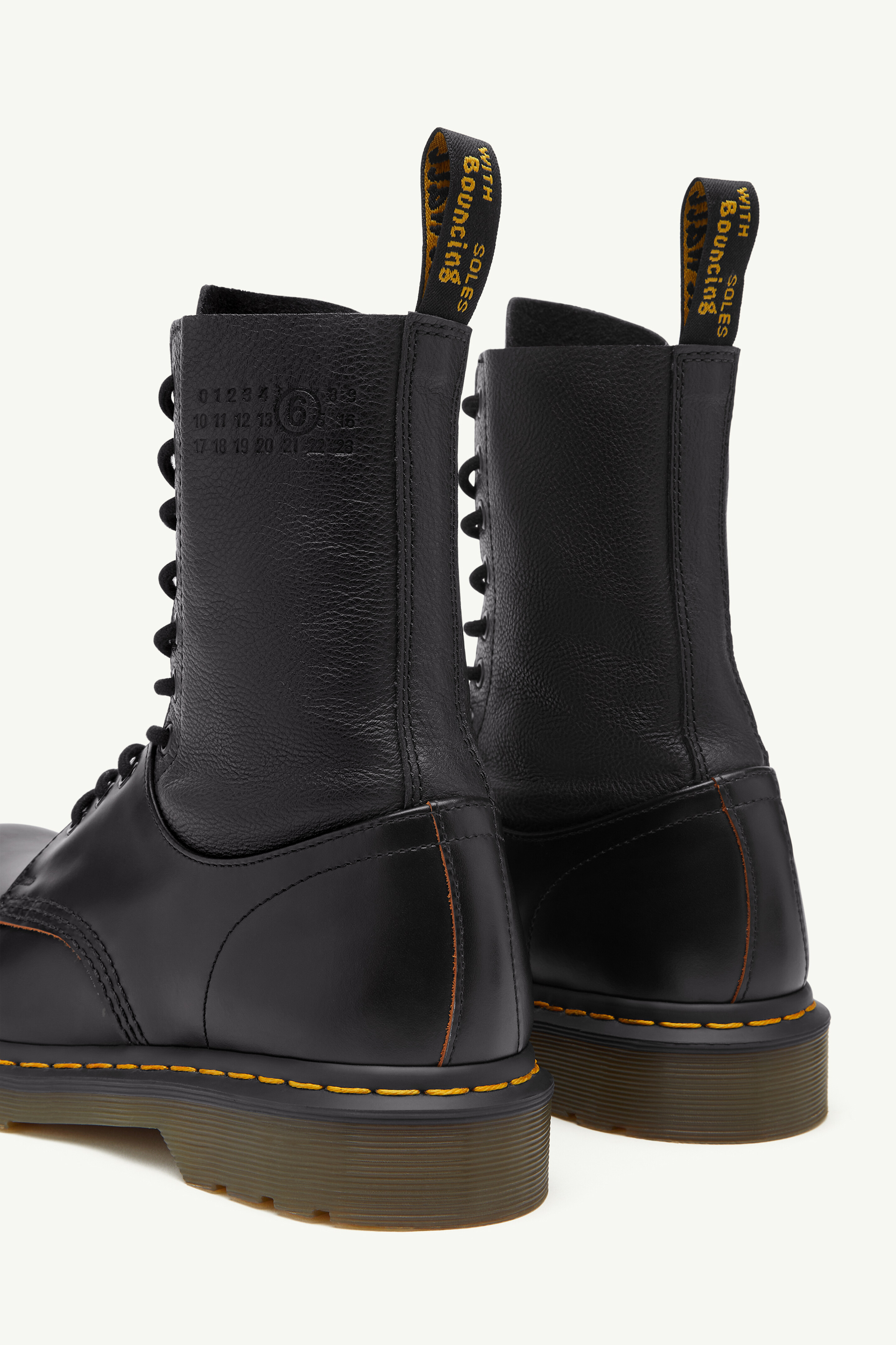 Black Men's Combat Boot - MM6 x Dr. Martens | Maison Margiela