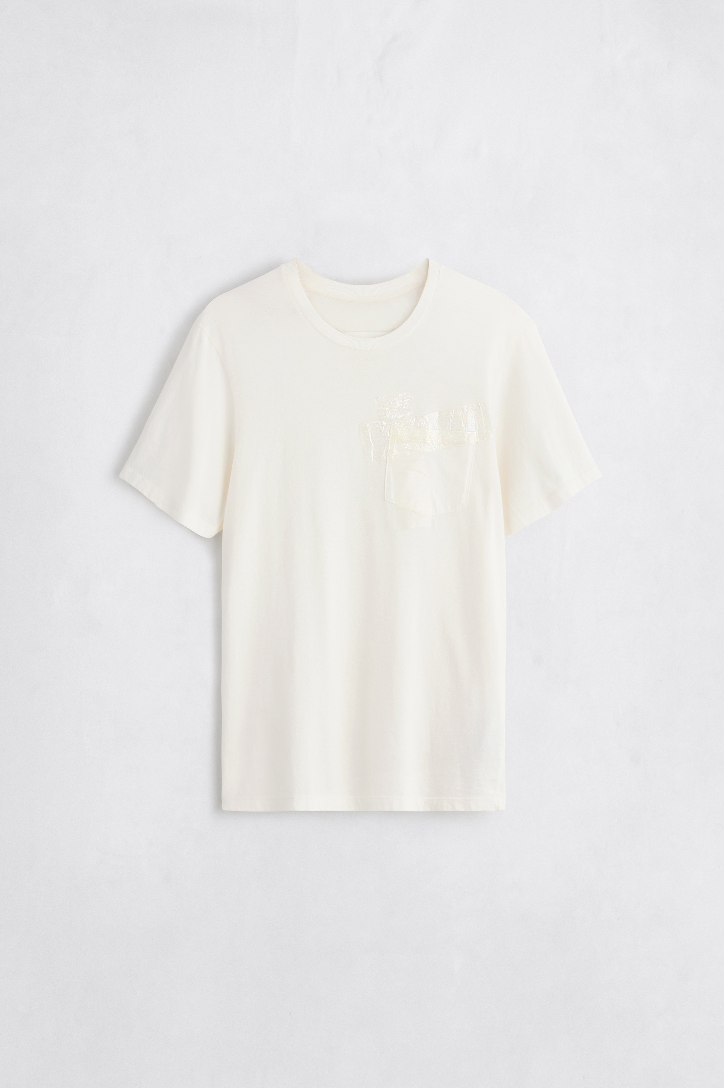 Taped T-Shirt aus Baumwolljersey