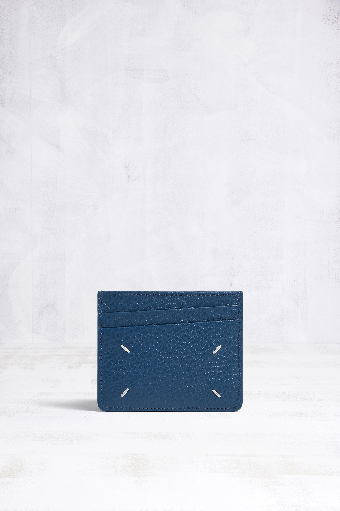 Dark denim Four stitches cardholder | Maison Margiela Official