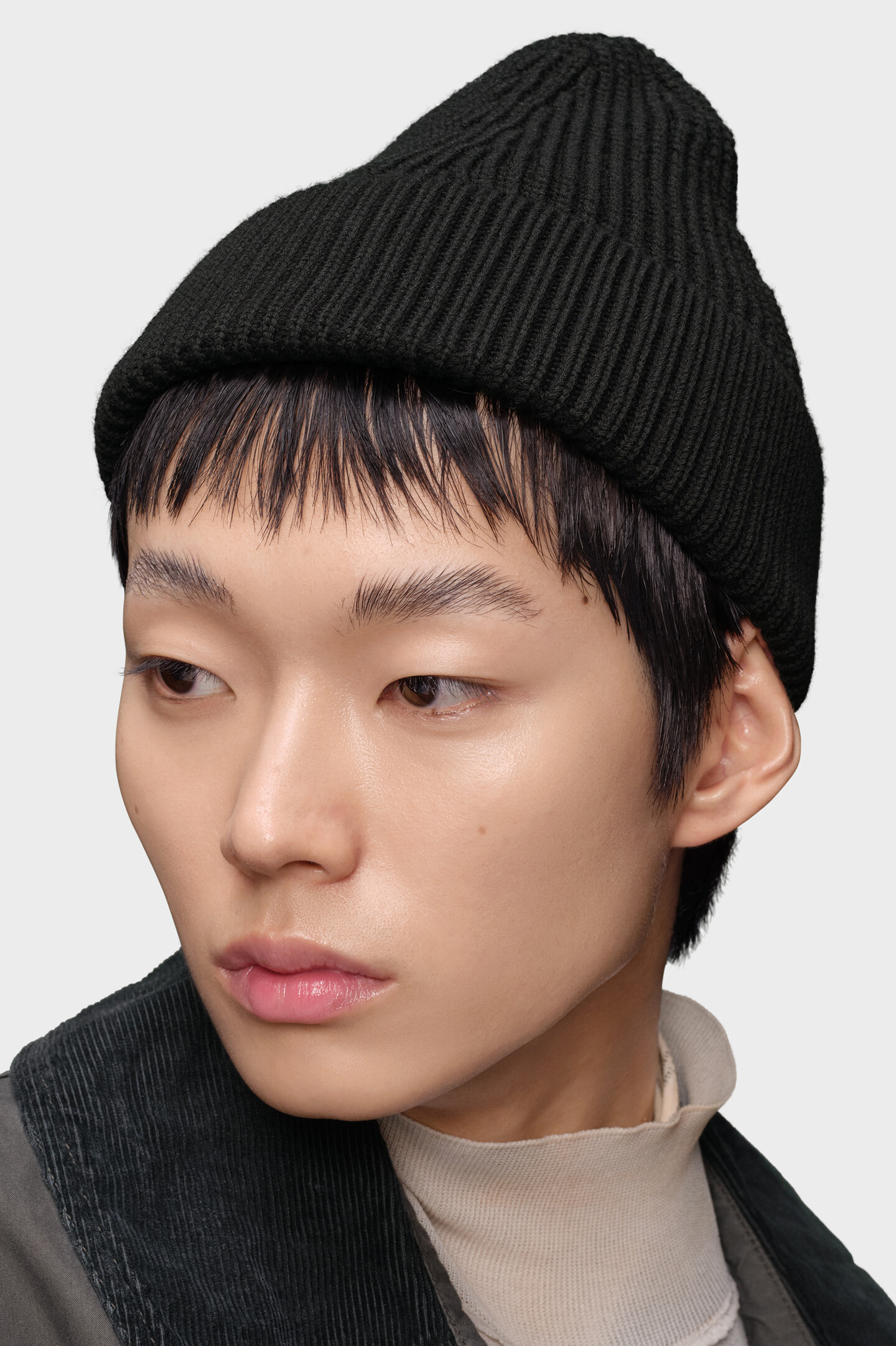 ✨美品✨メゾン・マルジェラ ニット帽 4ステッチ ビーニー マルタン M 黒 Maison Margiela メゾンマルジェラ リブニット ビーニー ニット