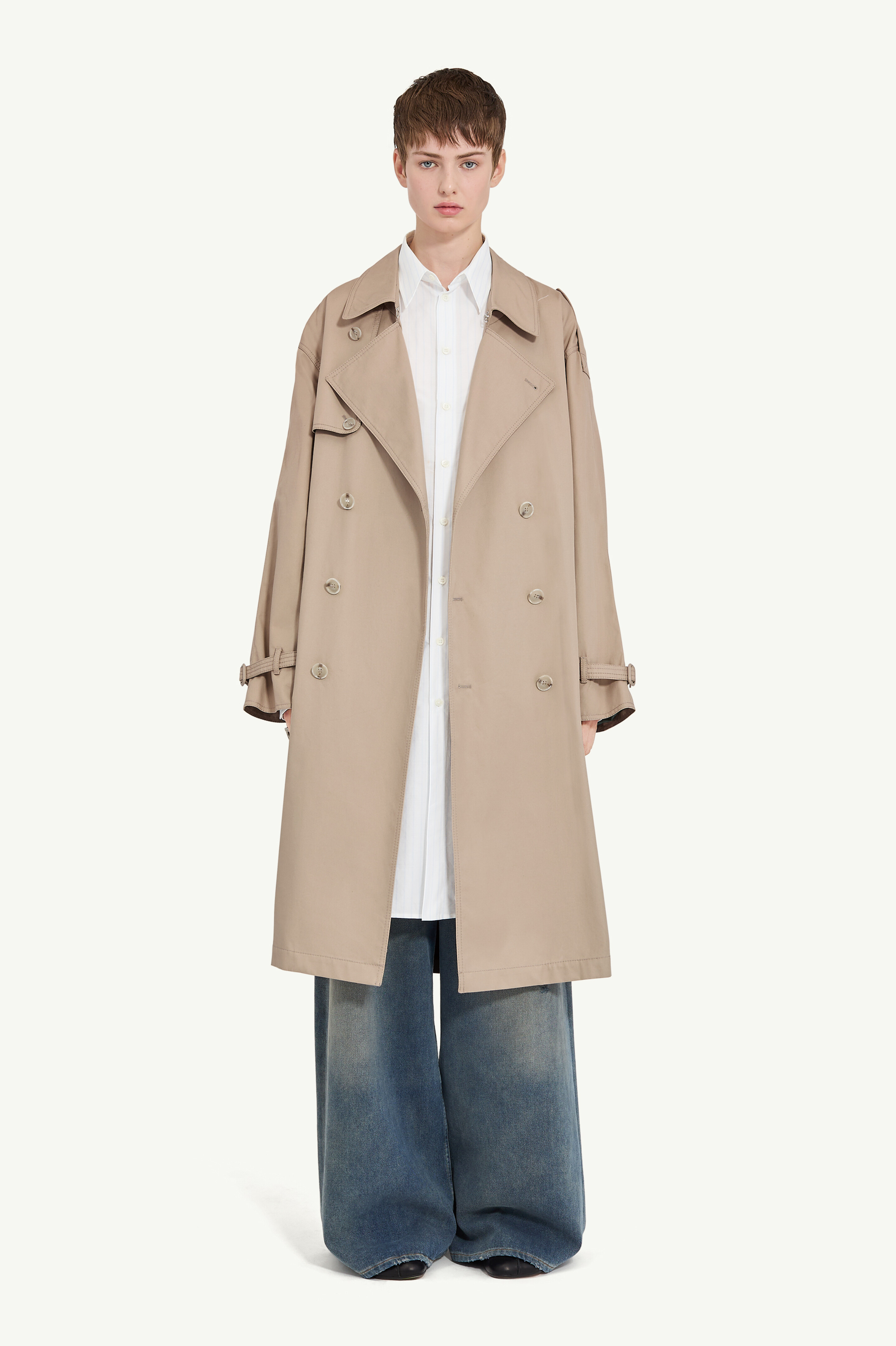 Sand Twist Double-breasted Trench Coat | Maison Margiela