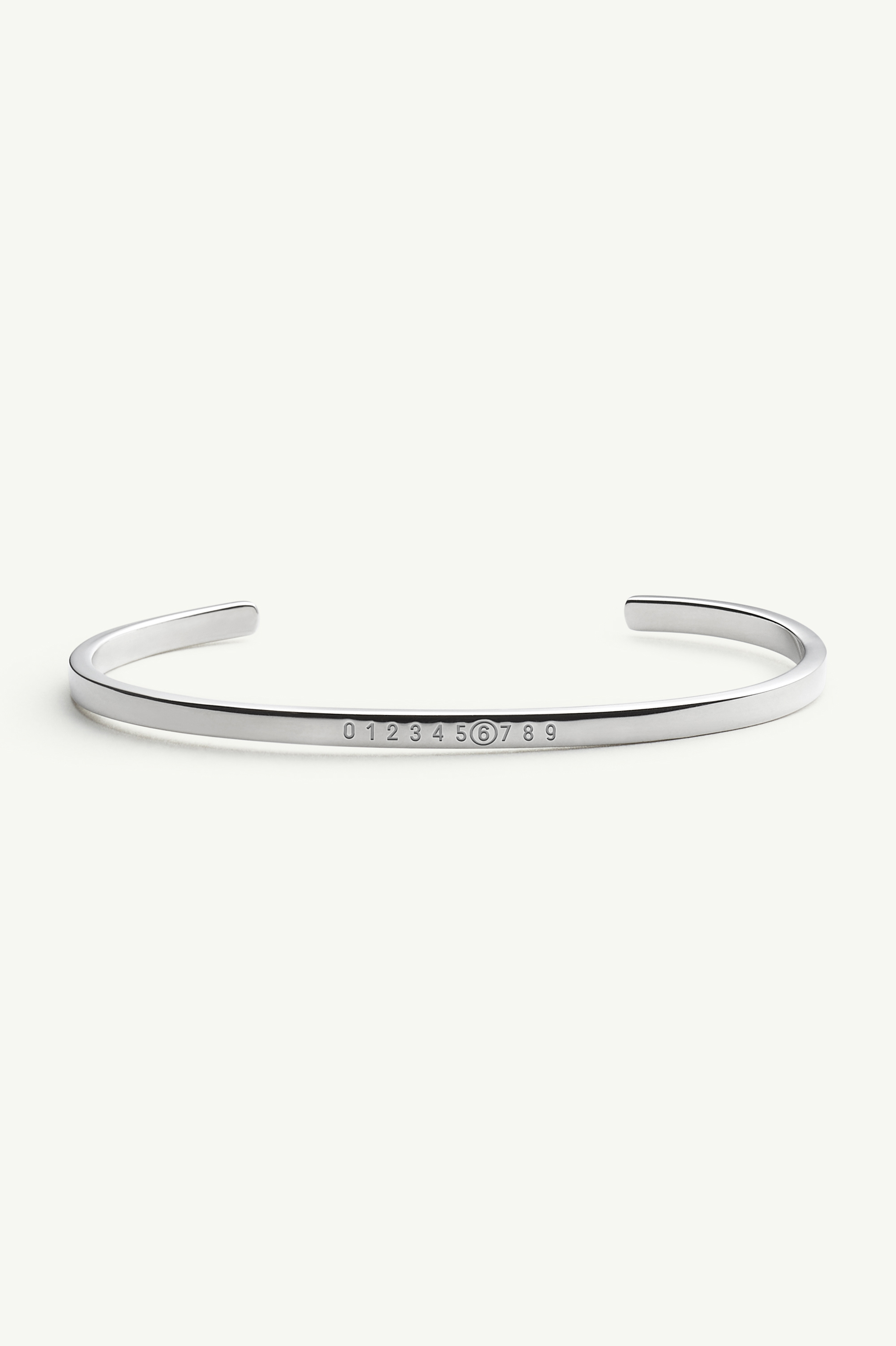 Numeric Minimal Signature Cuff Bracelet