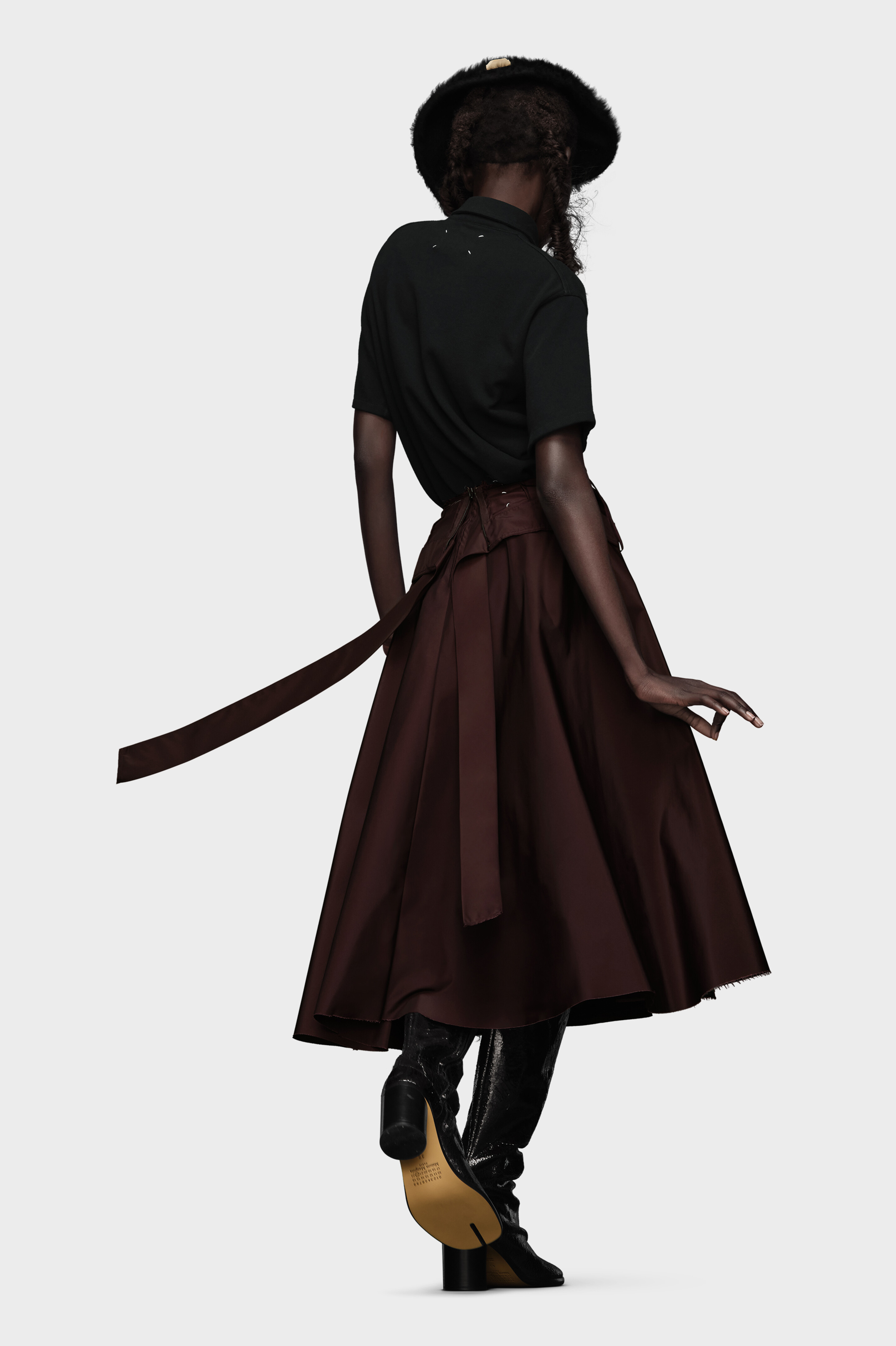 タフタミディスカート タフタミディスカート