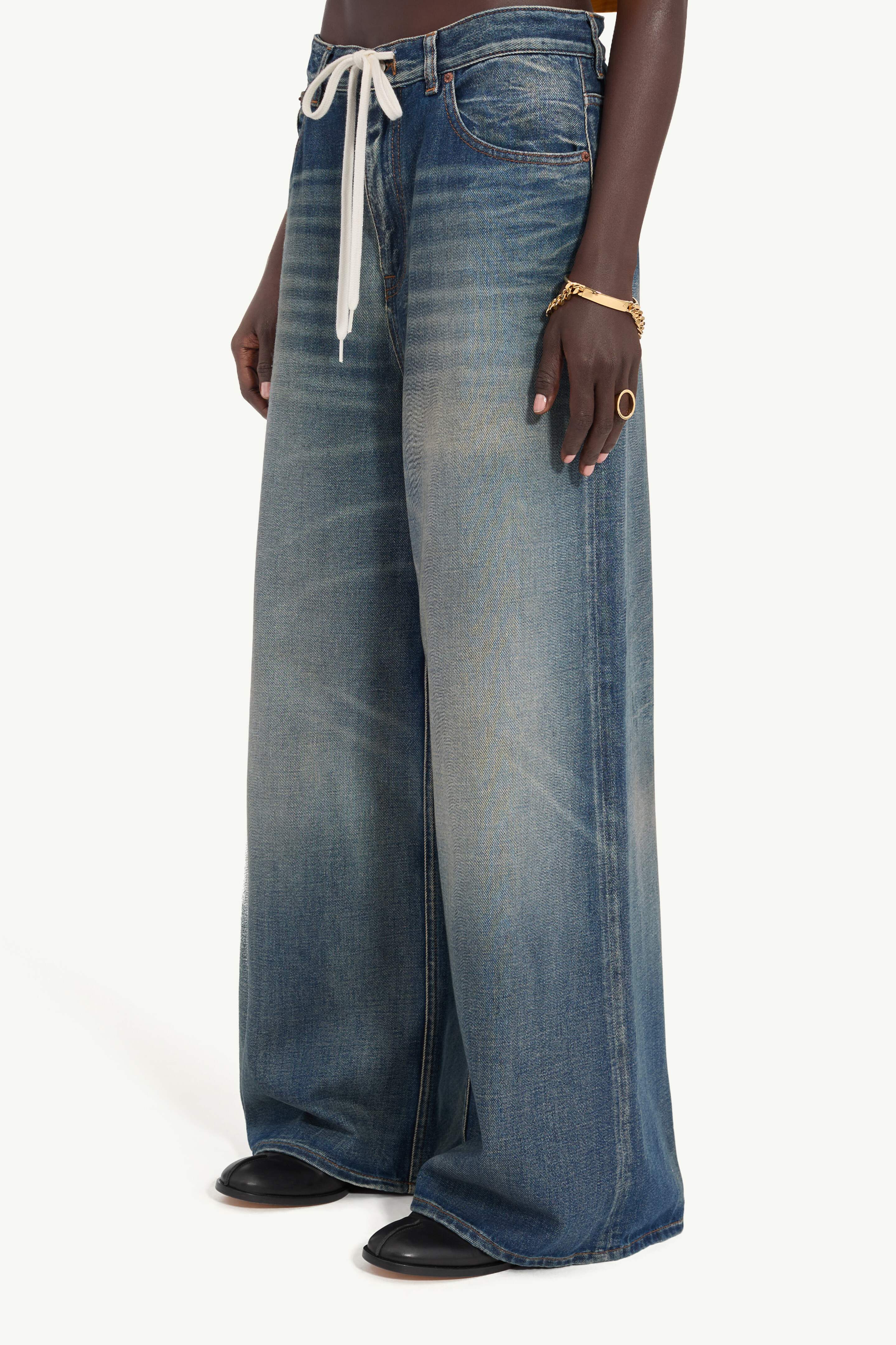 Blue Wide-leg jeans | MM6 Official