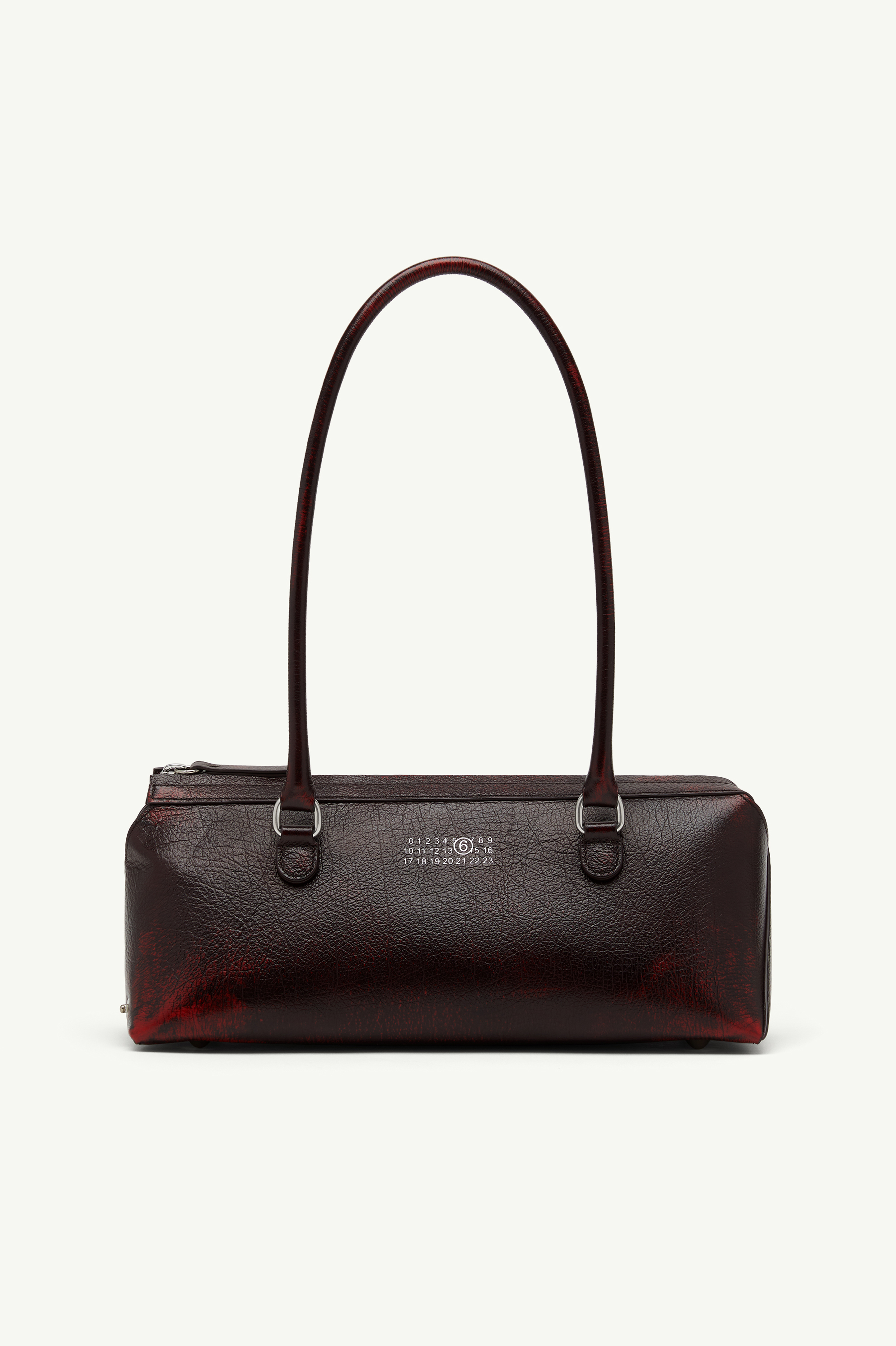 Bauletto Schultertasche Medium aus Craquel&eacute;-Leder