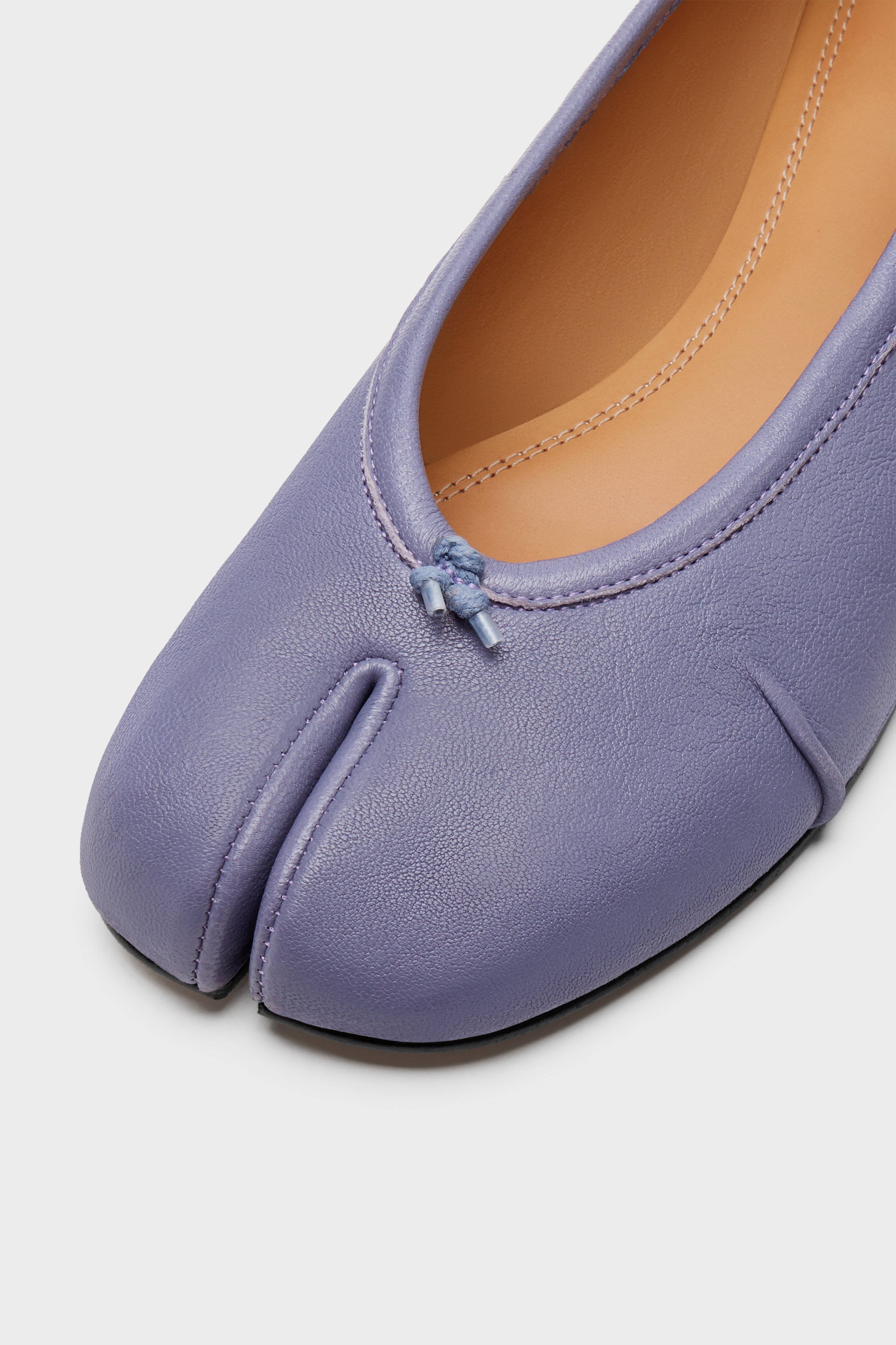 Women's Blue Leather Tabi New Flats | Maison Margiela