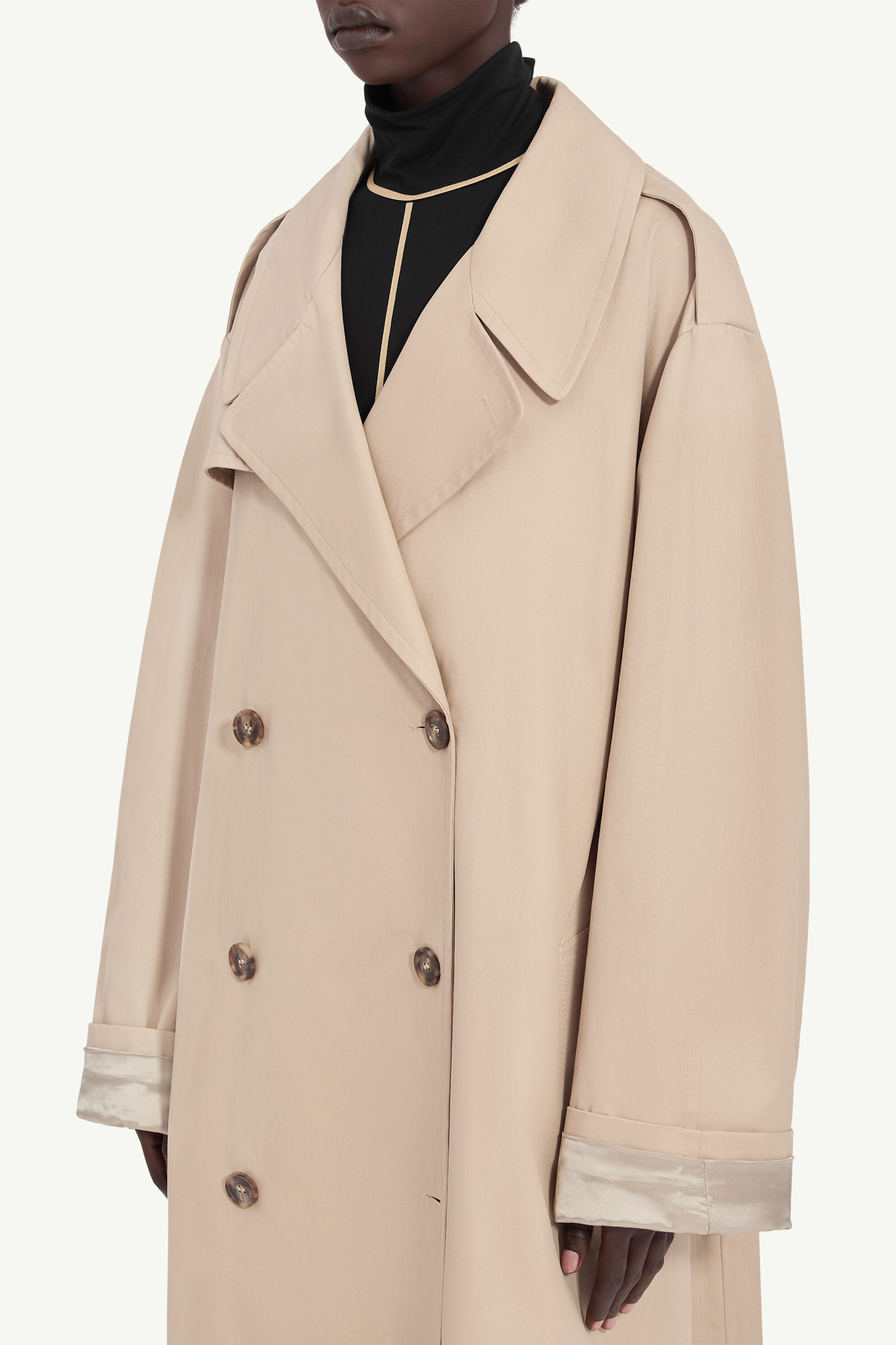 Women's Double Breasted Trench Coat | MM6