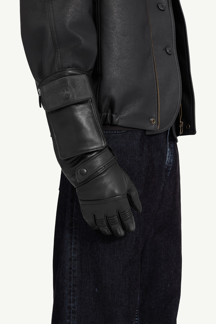 きんたMaison Margiela レザー手袋 Maison Margiela レザーグローブ | ブラック | FARFETCH JP