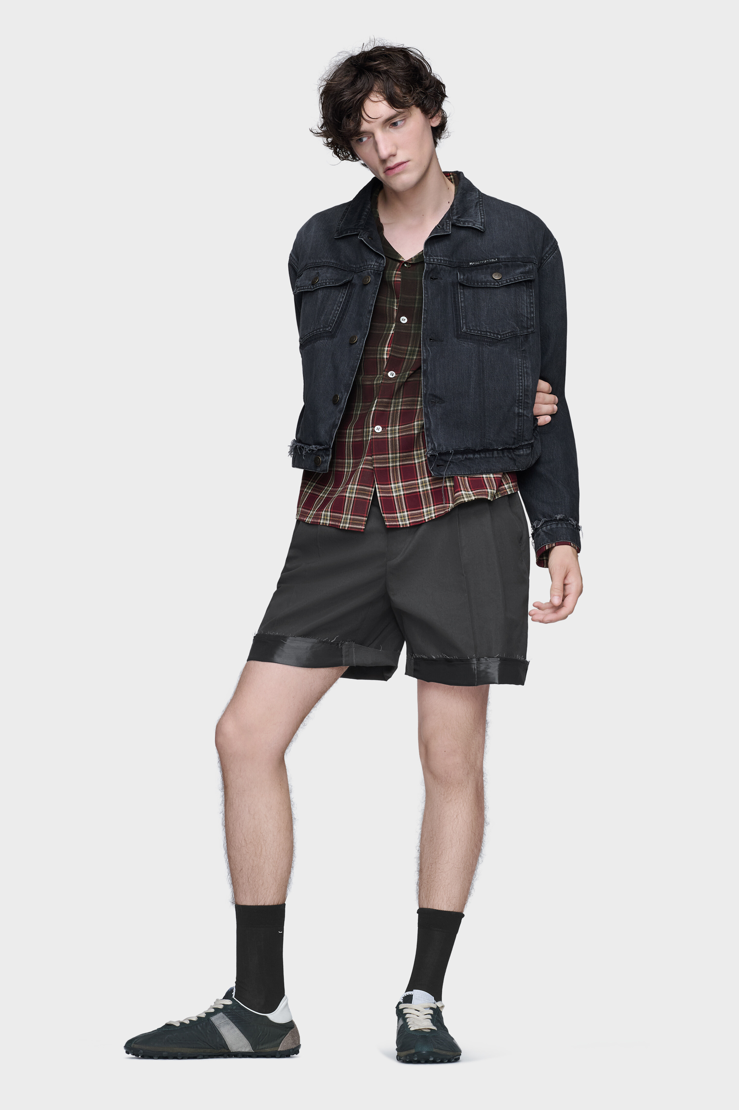 フェイデッドチェックシャツ