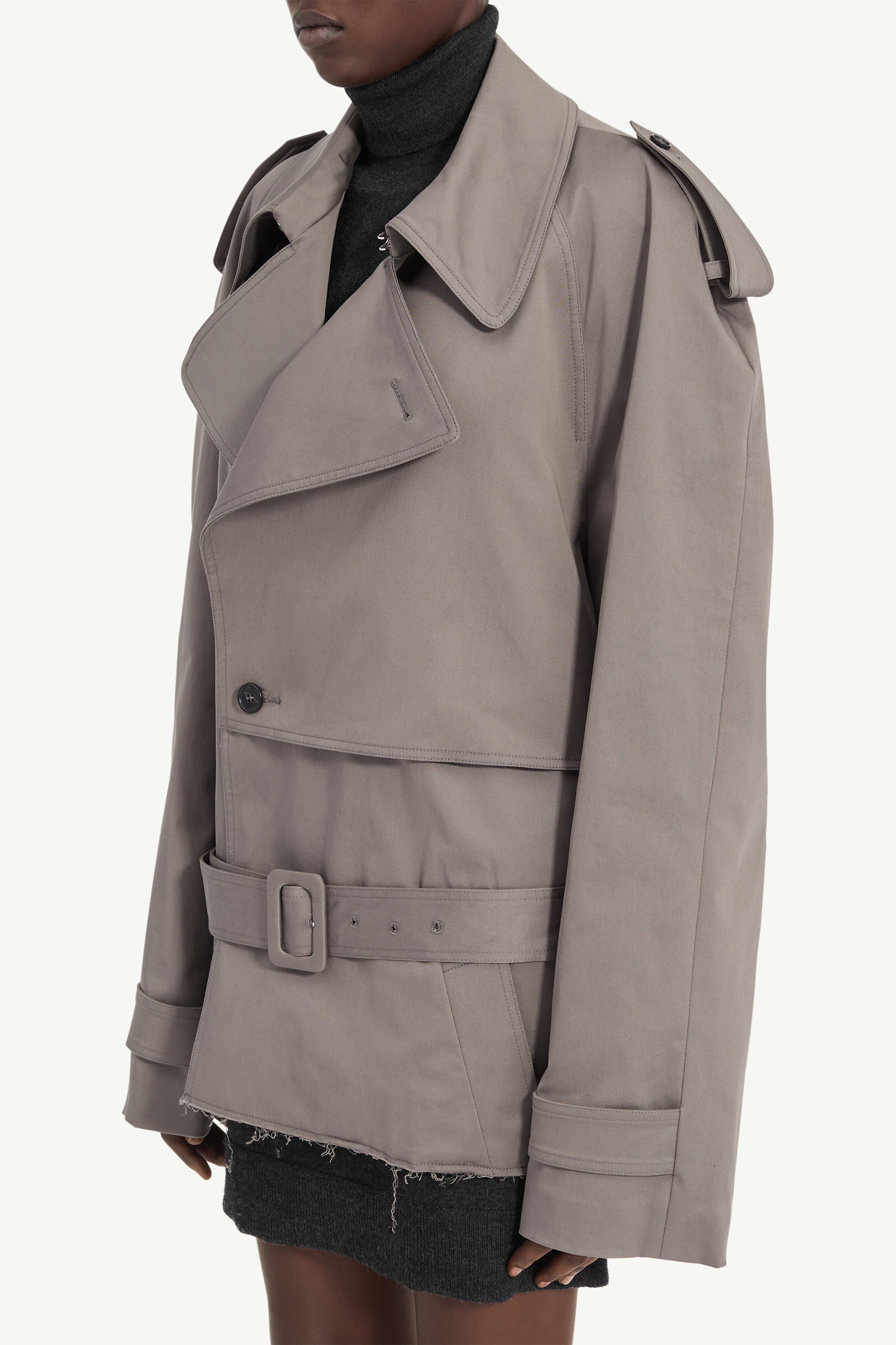 MM6 クロップドトレンチコート クロップド トレンチコート