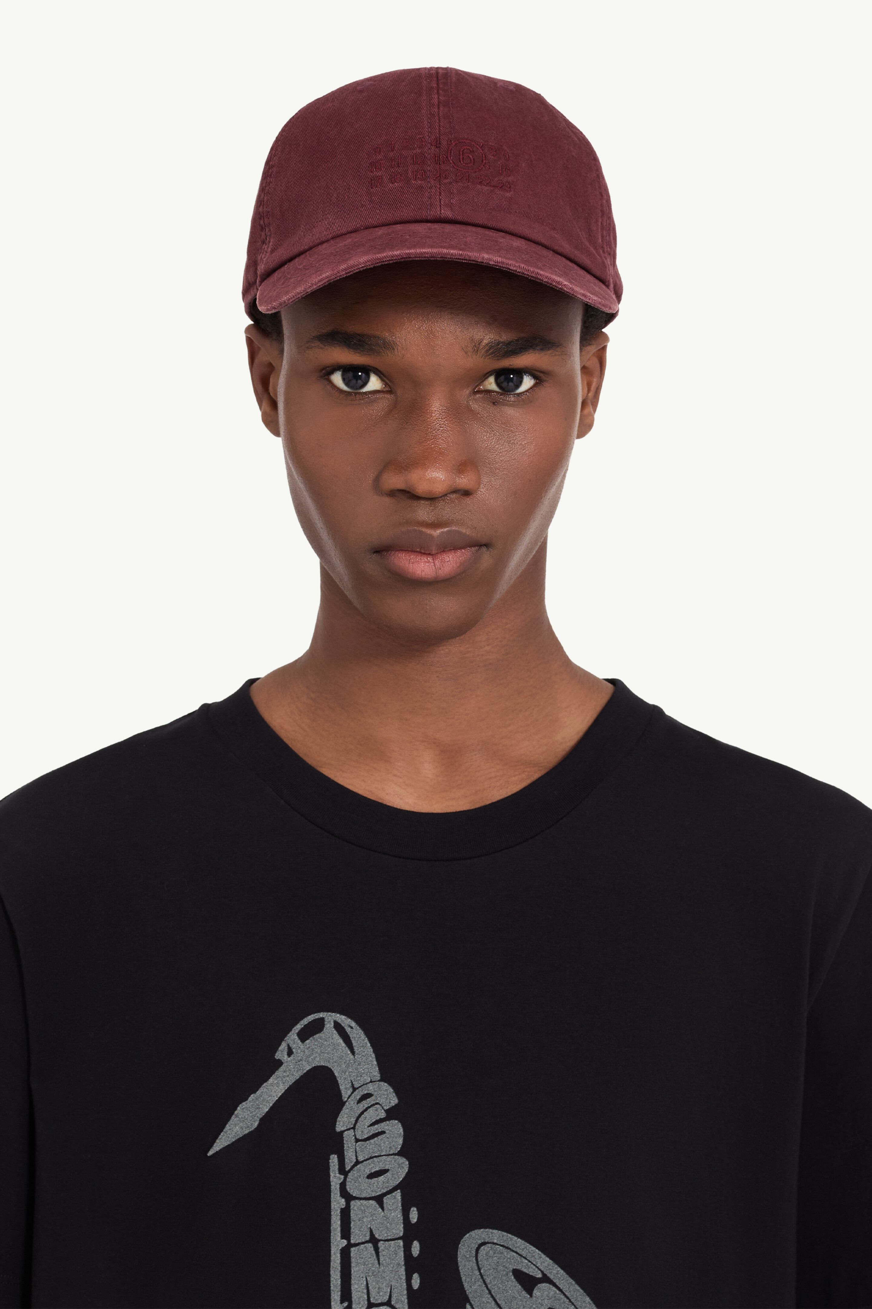 Men's Black Baseball Cap | MM6