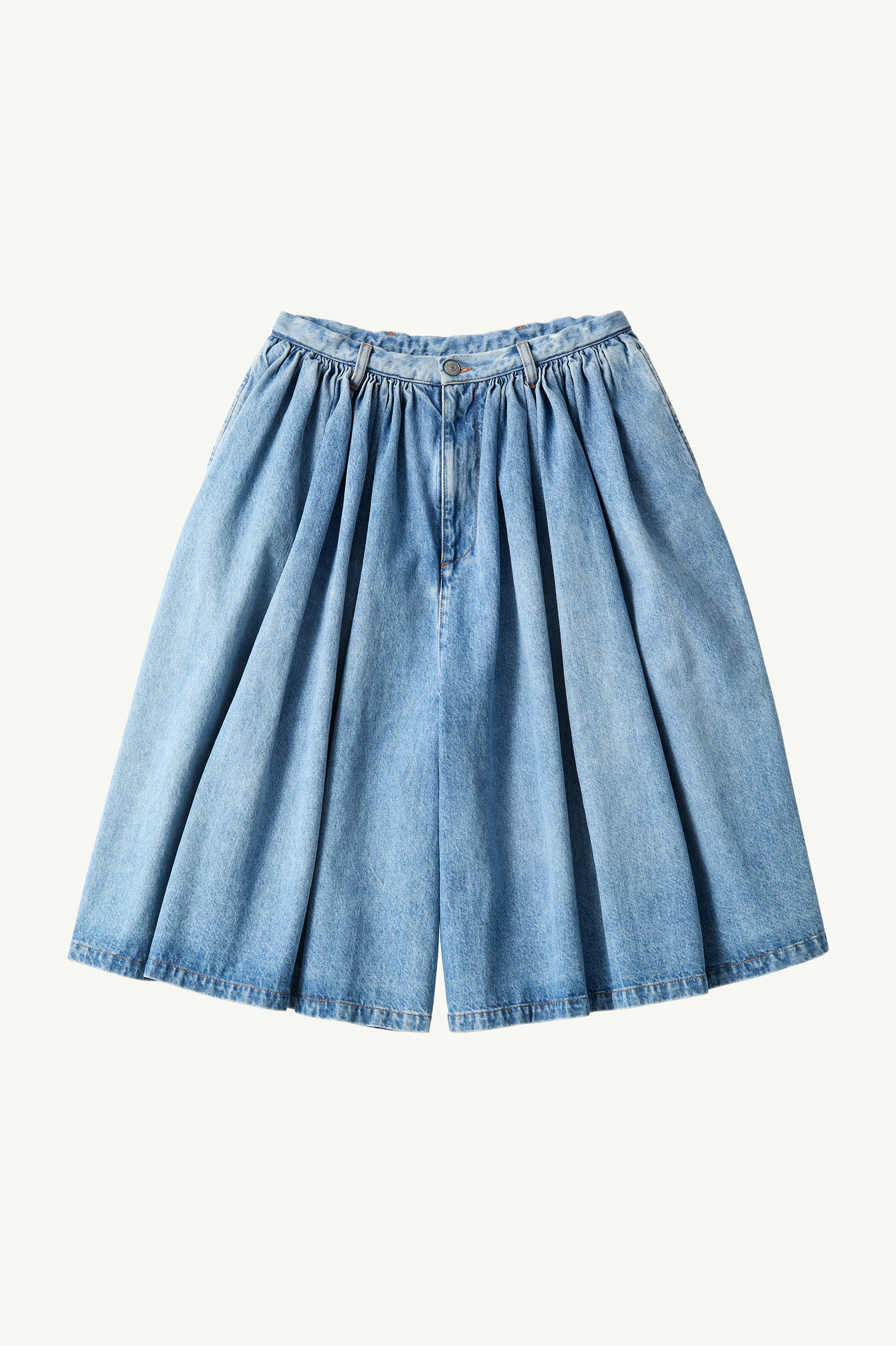 Blue Numeric embroidery denim shorts | MM6 Official