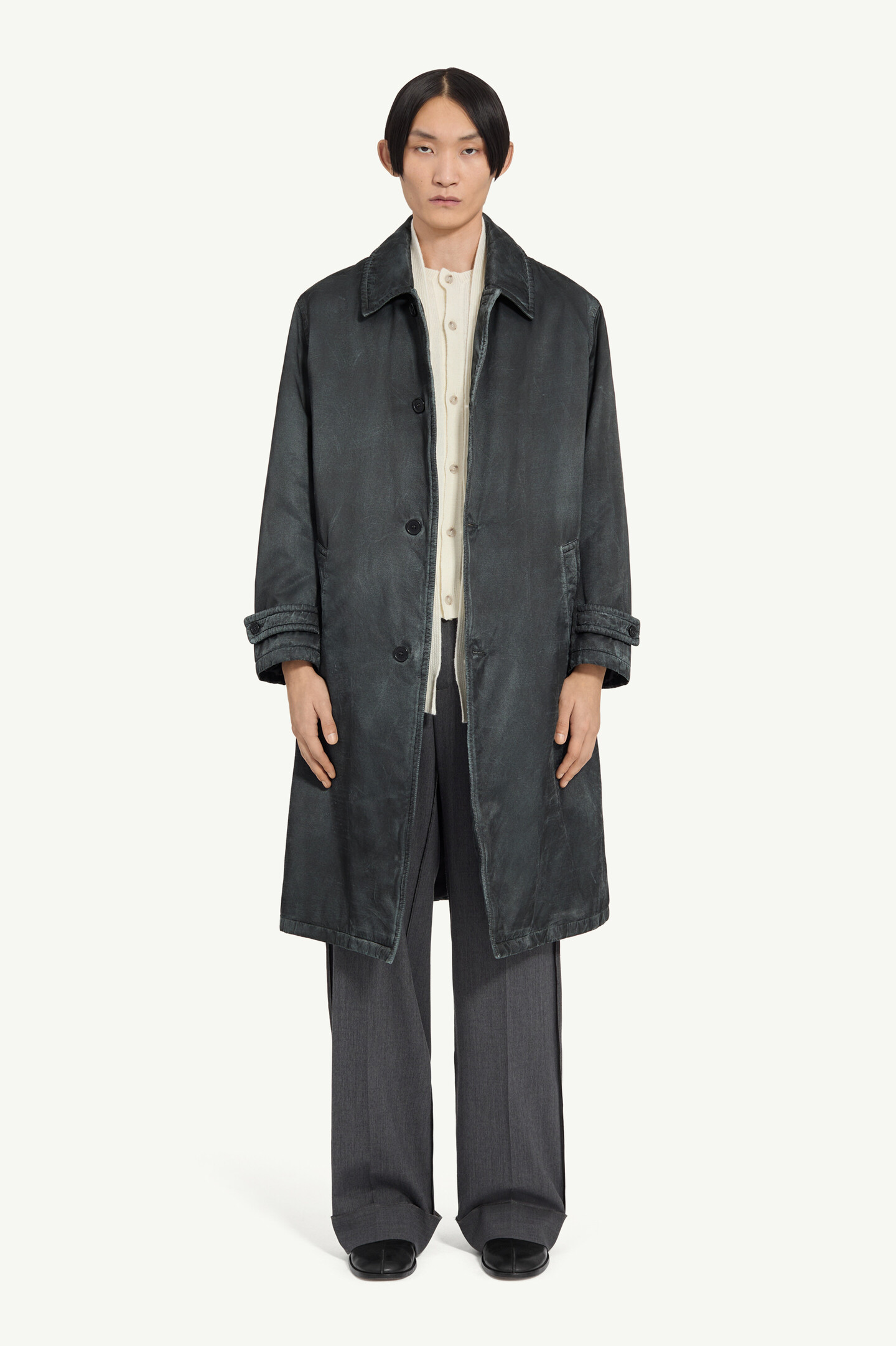 ウォッシュド コットンコート