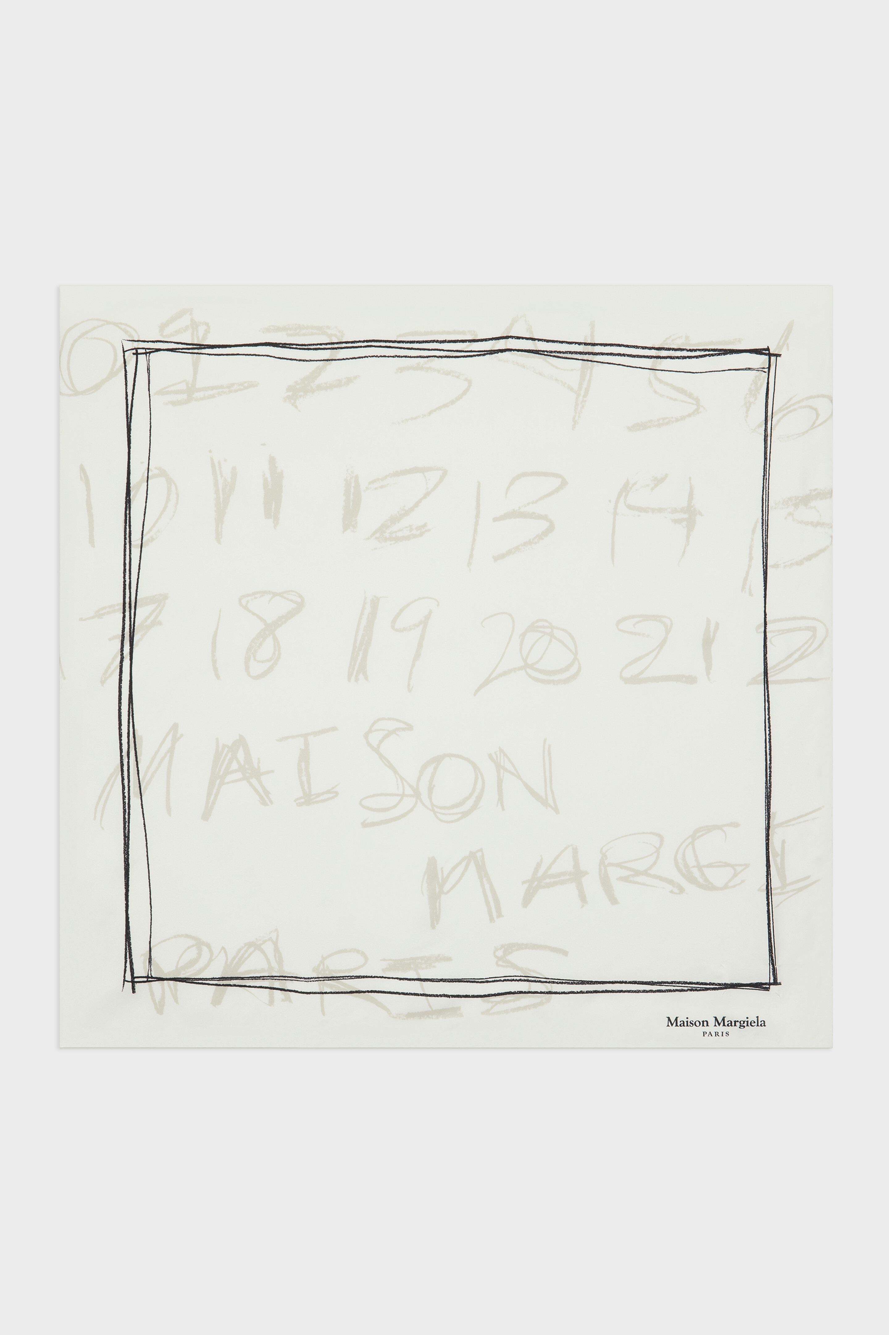 Maison Margiela ナンバリング シルクスカーフ