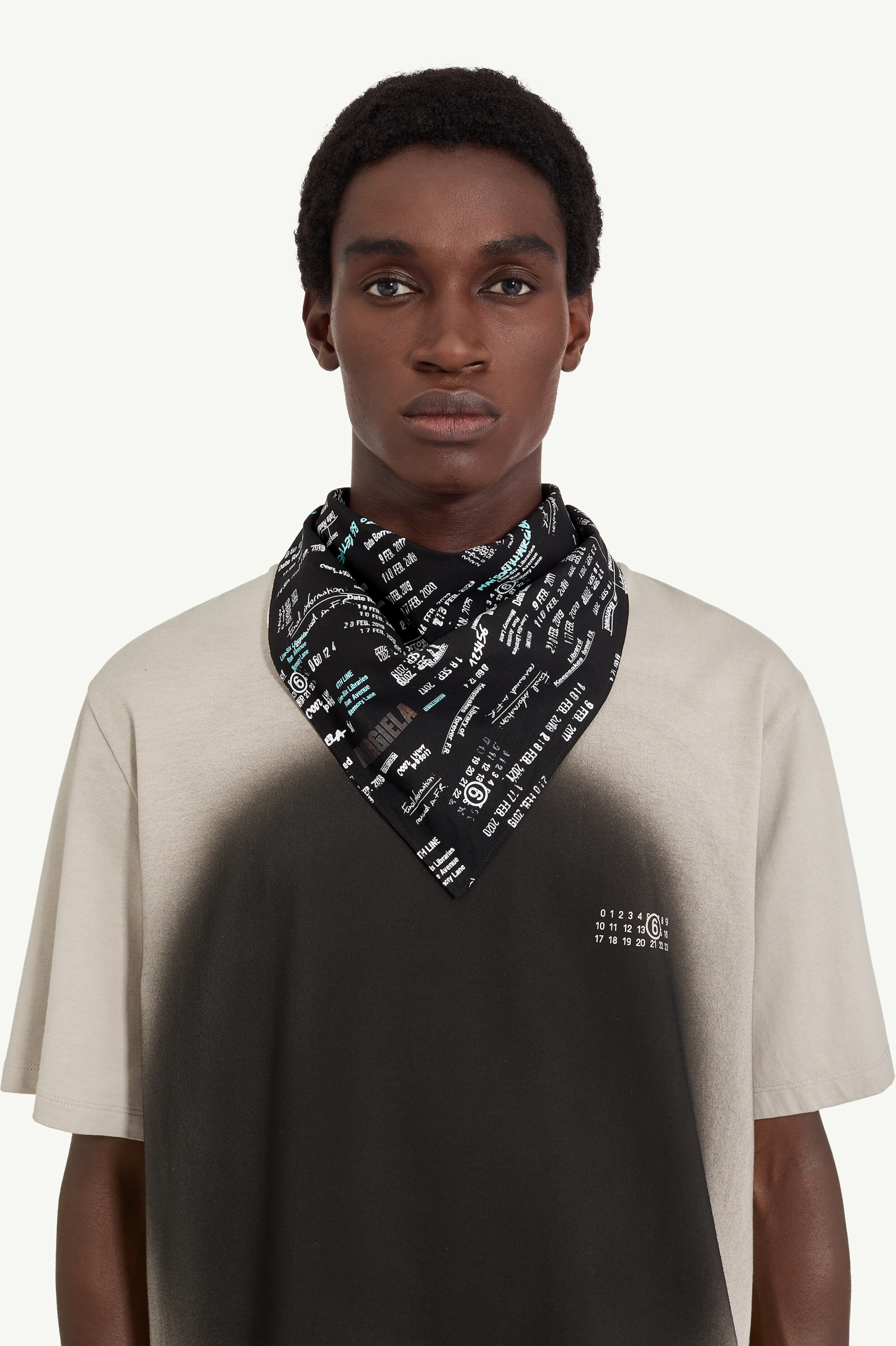 gap COLLECTIONS 2000AW PARIS マルジェラ Y2K Jacquard print square scarf