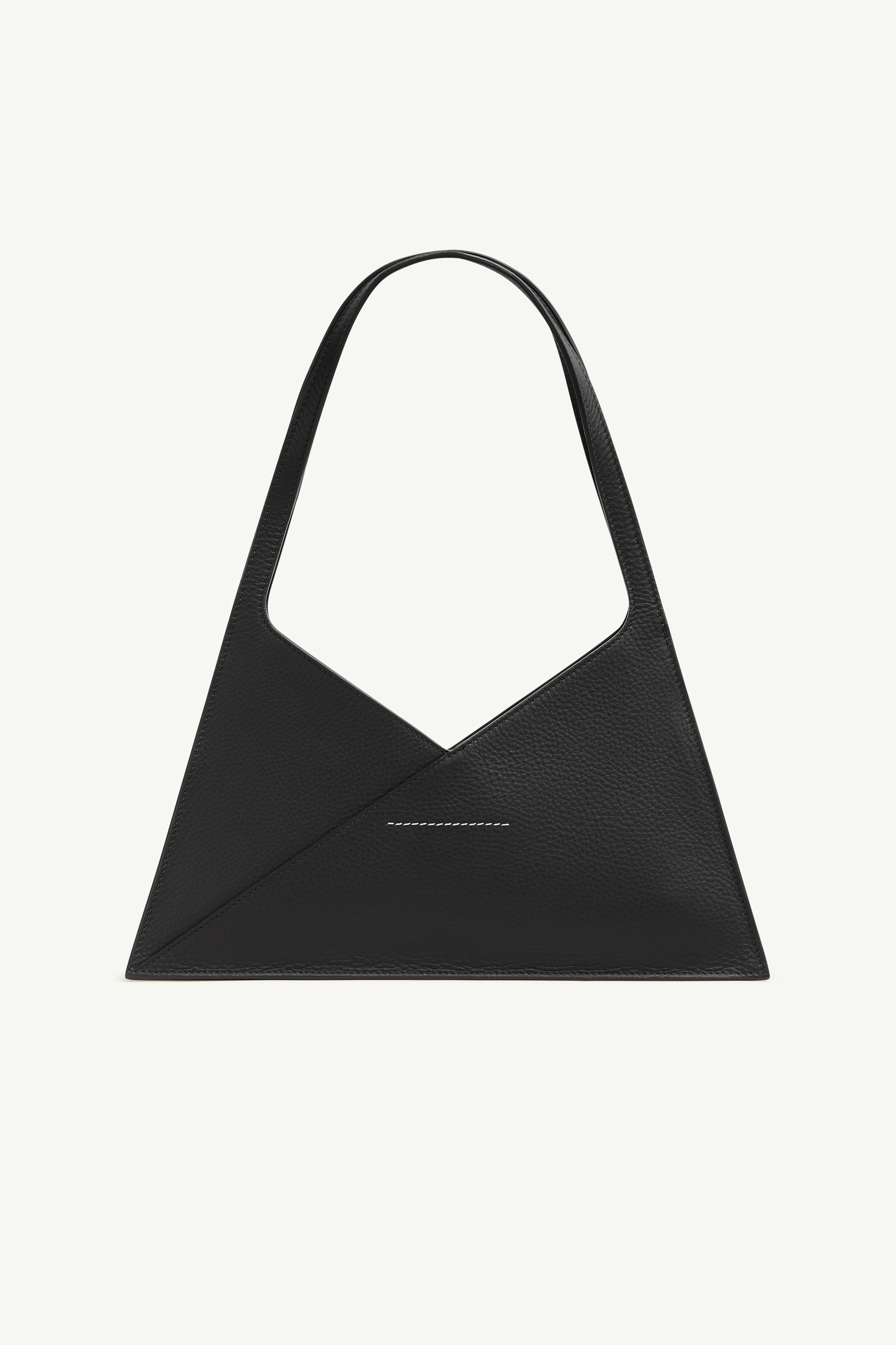 Black Leather Japanese Shoulder Bag | MM6