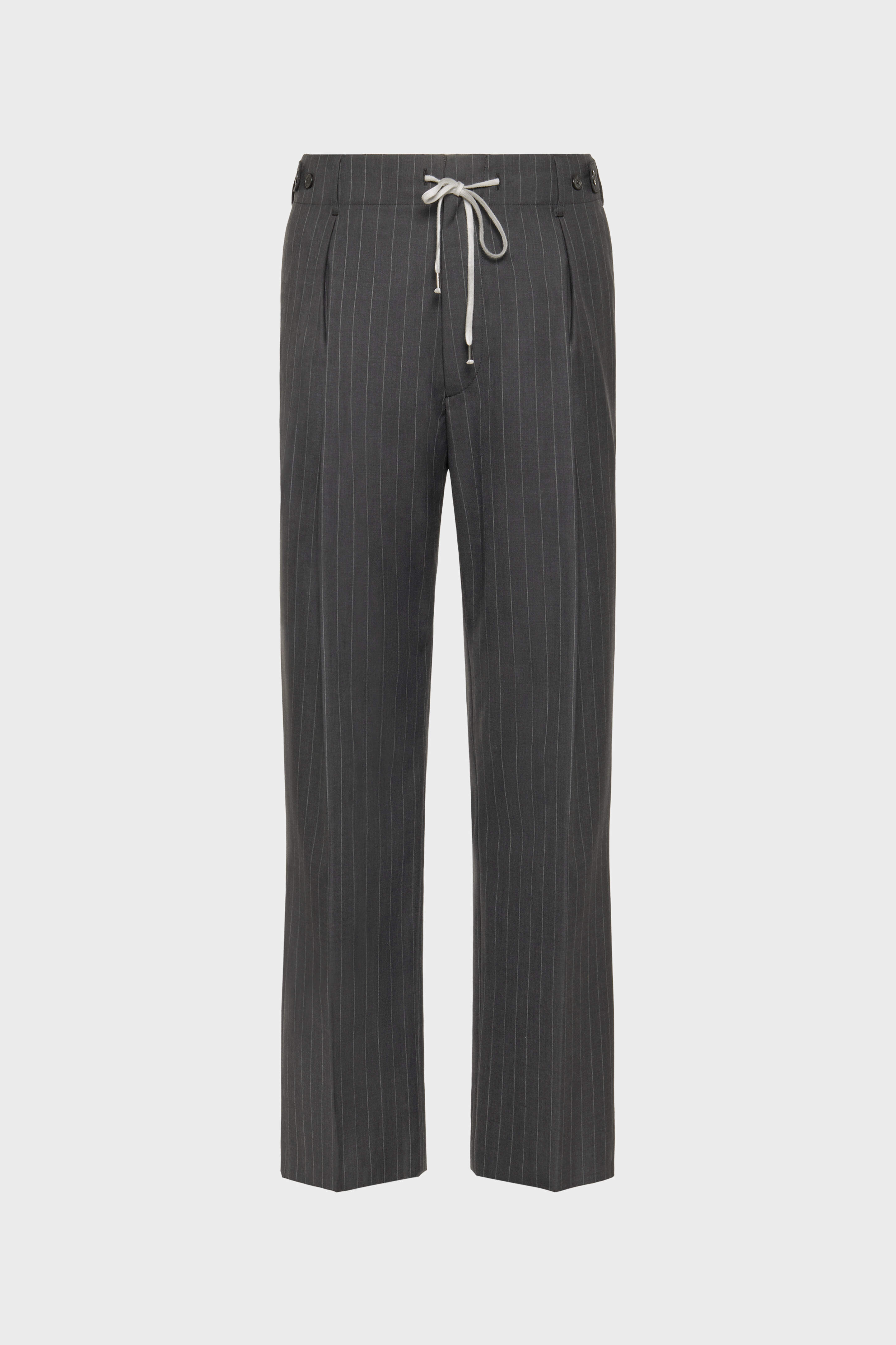 Maison Margiela2020AWストライプ ウール スラックス Pinstripe Wool Drawstring Trousers