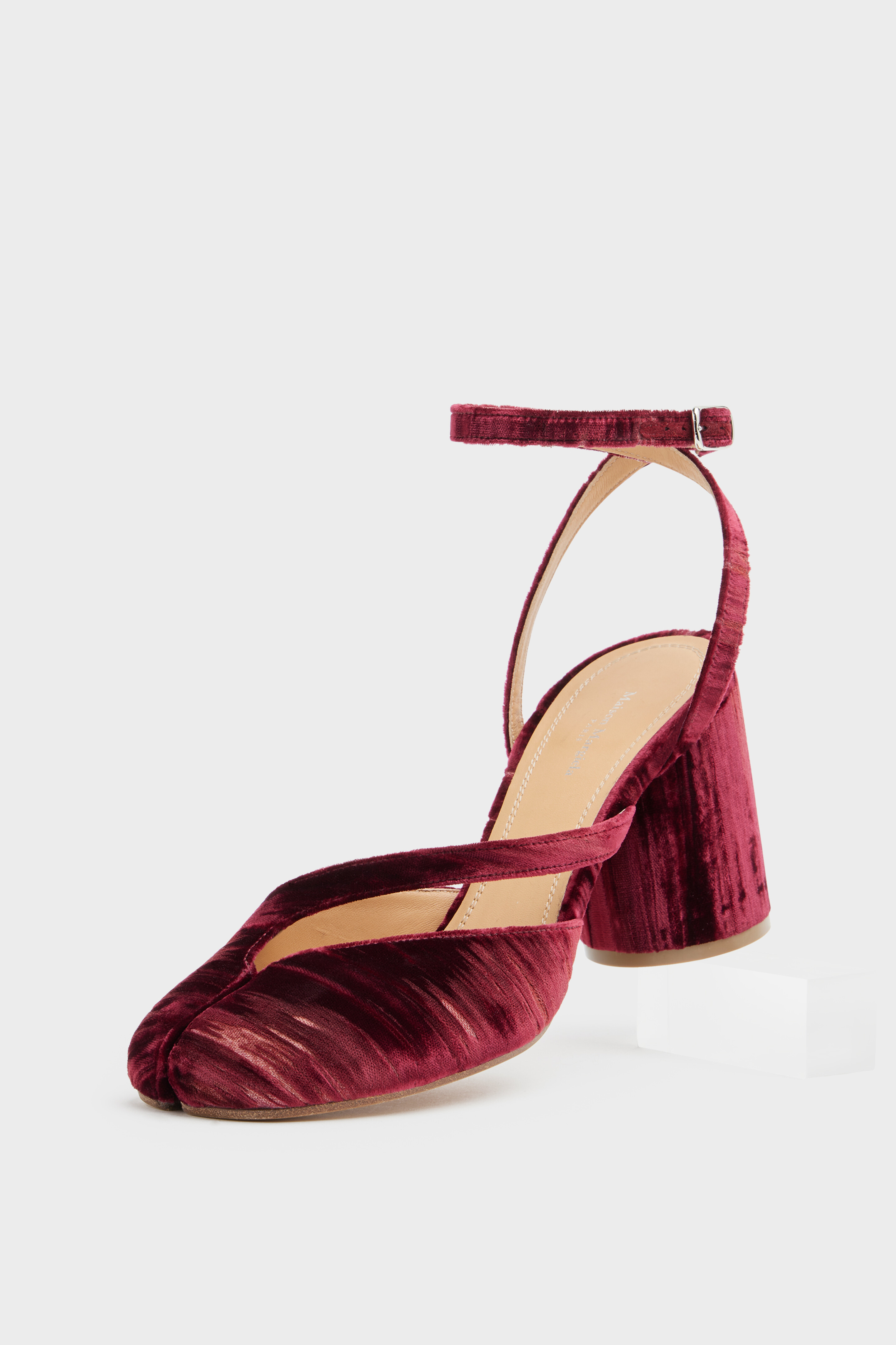 Women's Red Viscose Tabi Sandal Pump | Maison Margiela