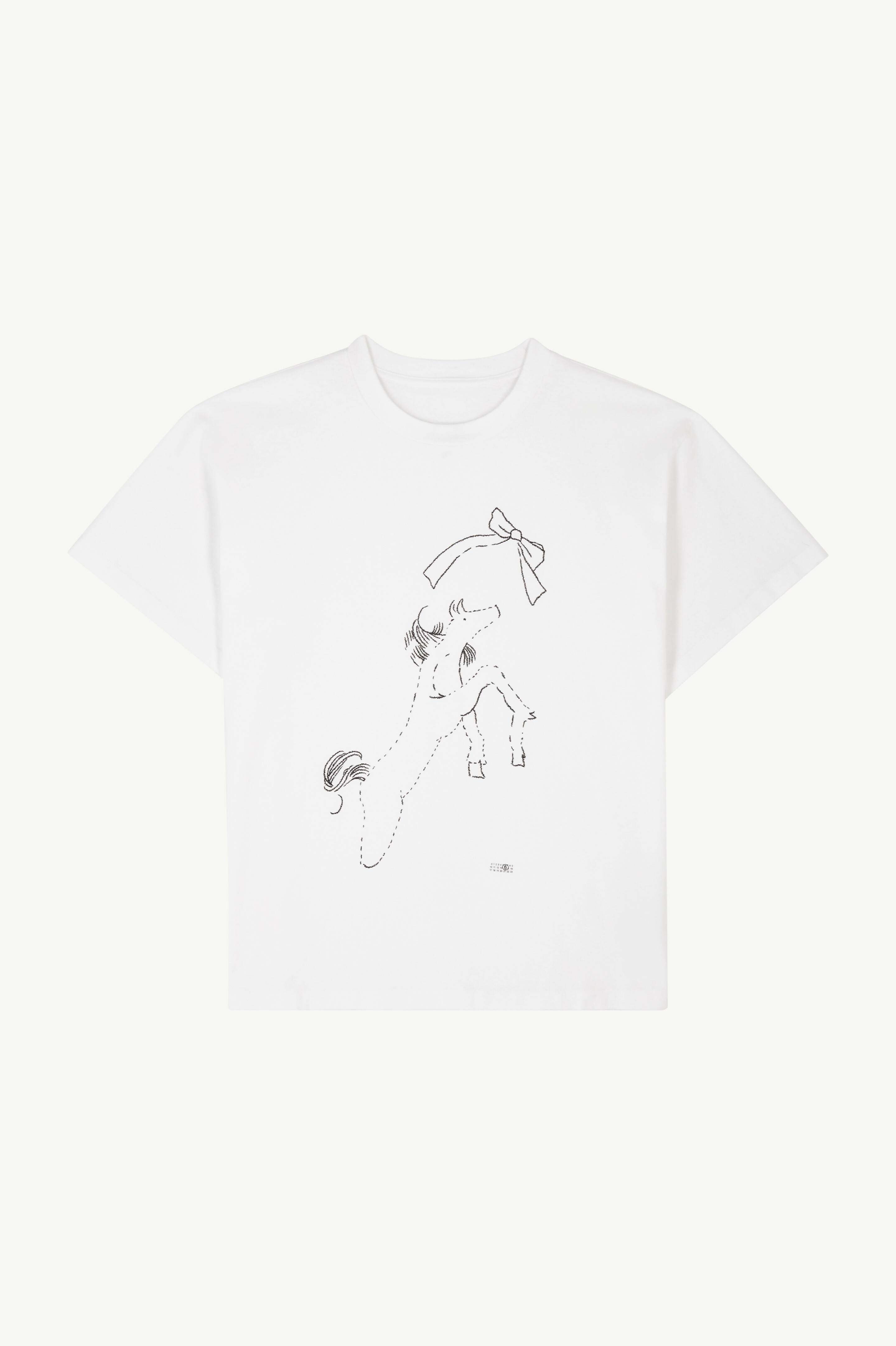 ホースプリント コットンTシャツ