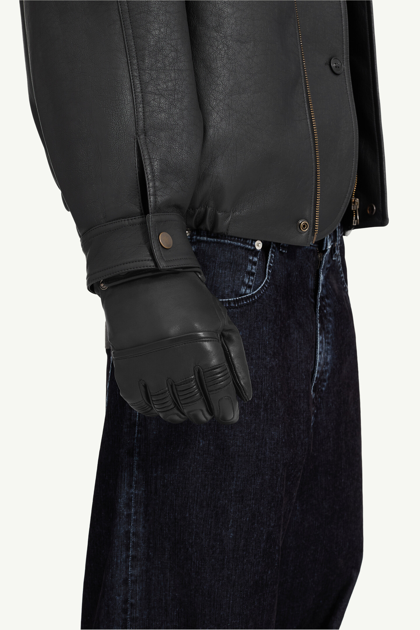 Men's MM6 x Agnelle Leather Gloves | MM6