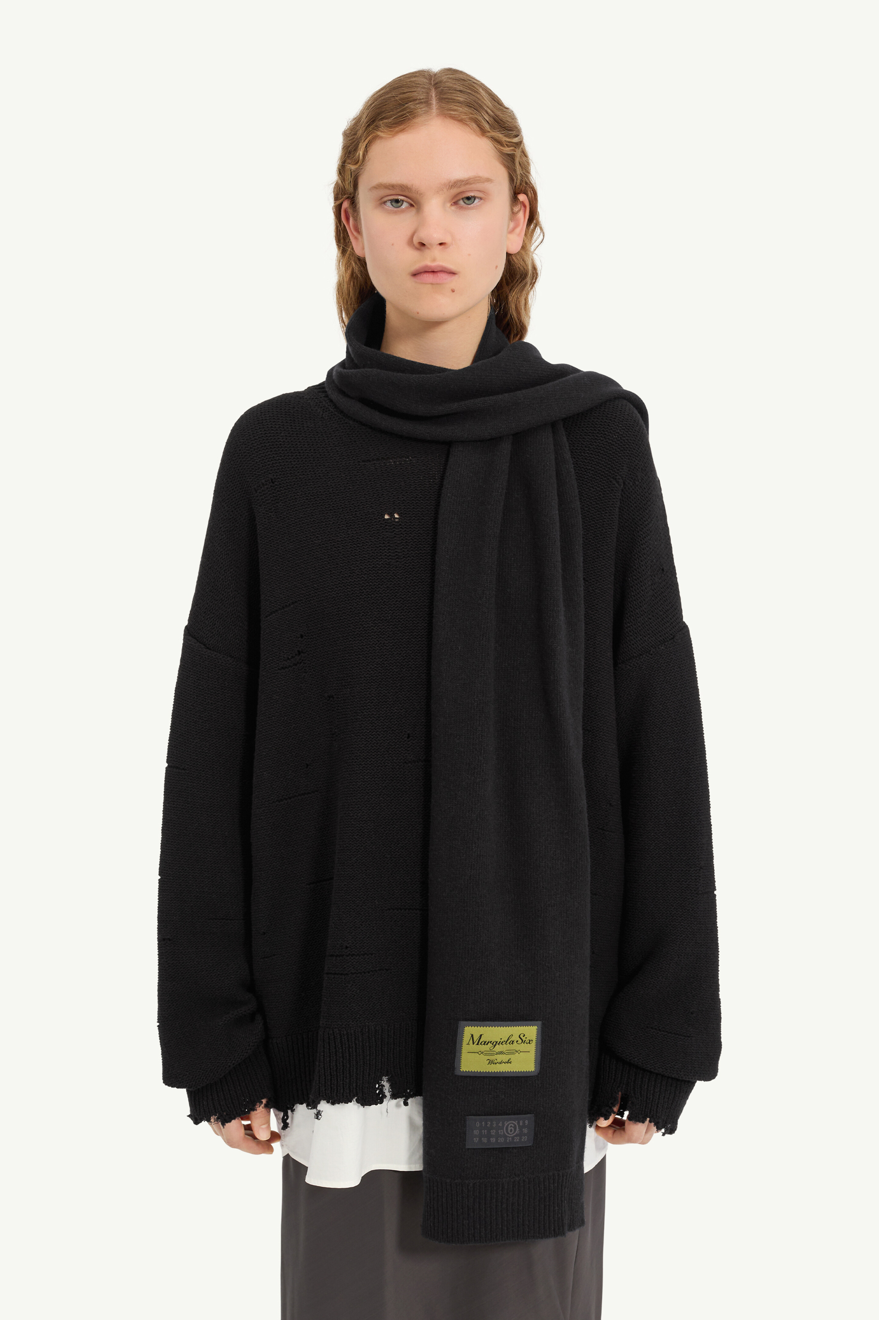 ウールブレンドスカーフ