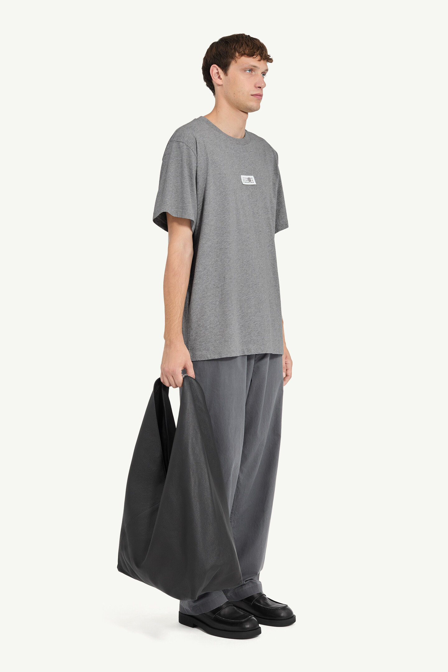 y*y様 マルジェラ　グレー Tシャツ Gray Numeric cotton T-shirt | MM6 Official