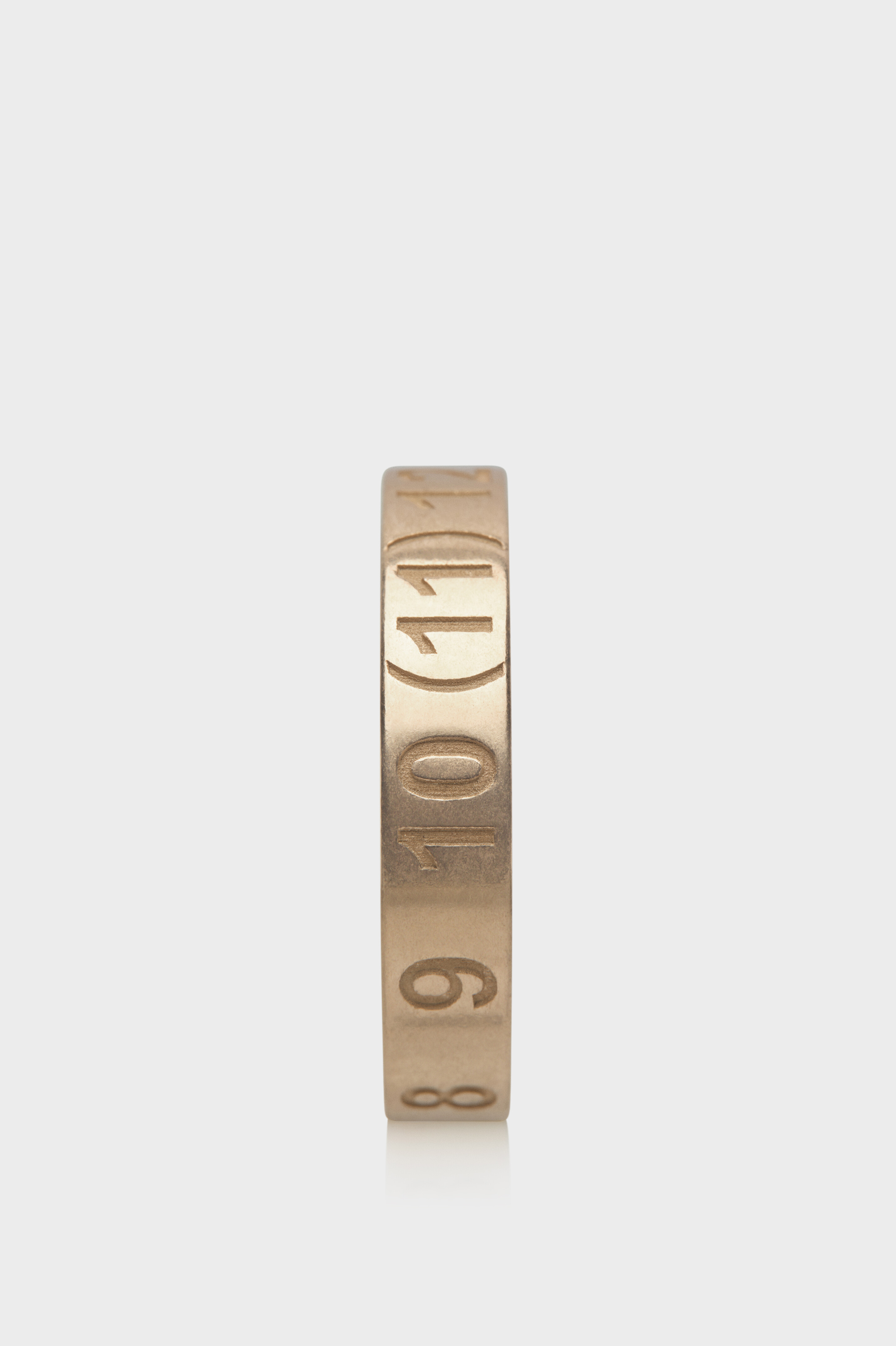 Yellow Gold Plating Burattato Numeric Ring | Maison Margiela Official