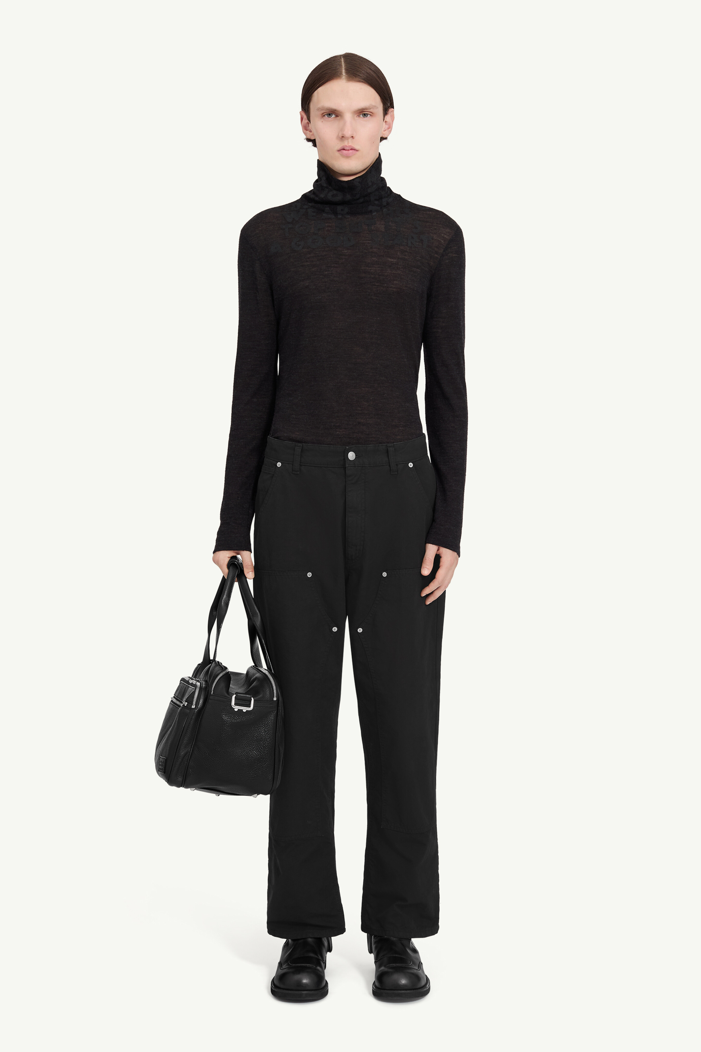Straight-leg jeans