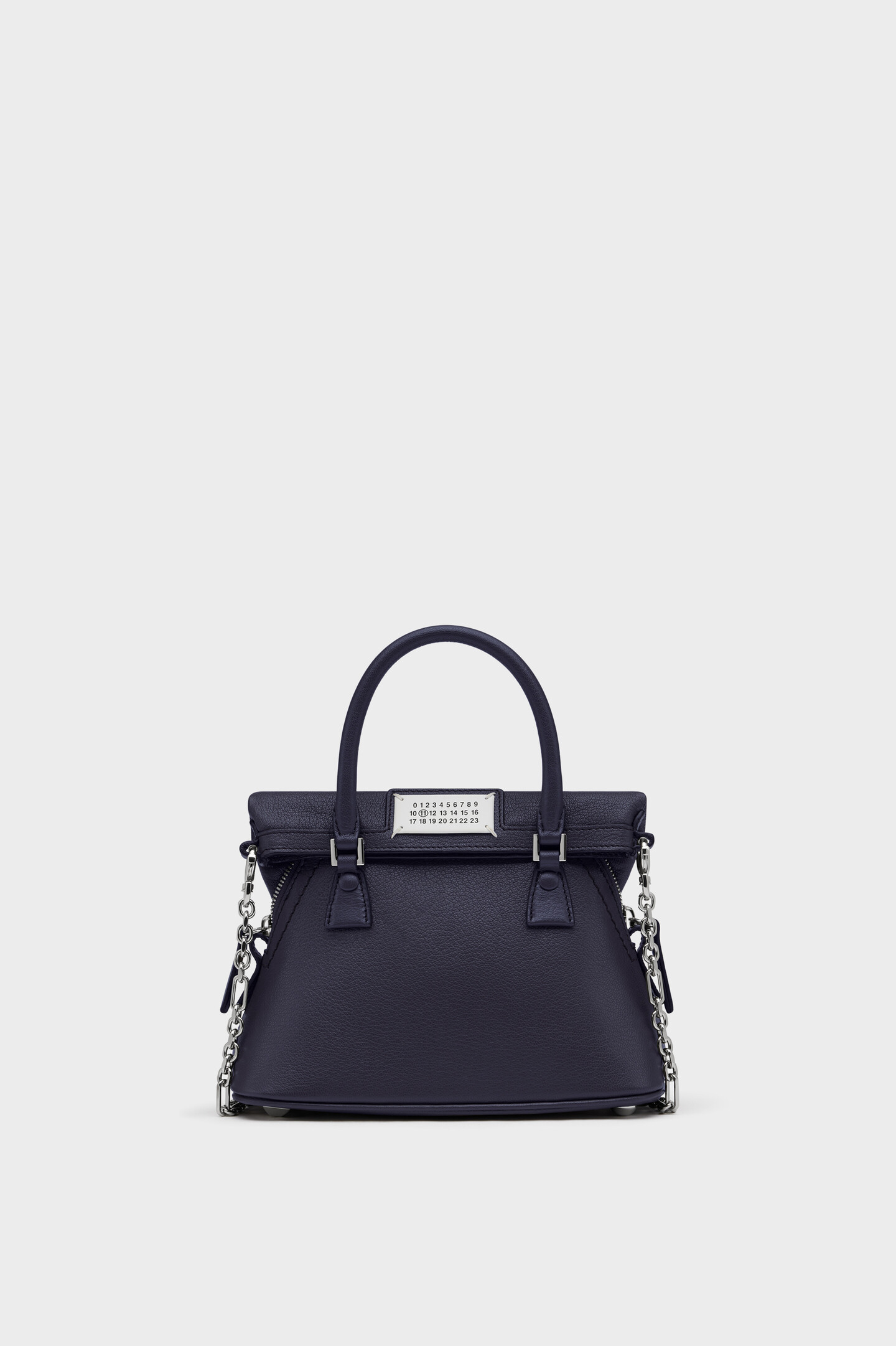 Blue Leather 5AC Crossbody Bag Classique Micro