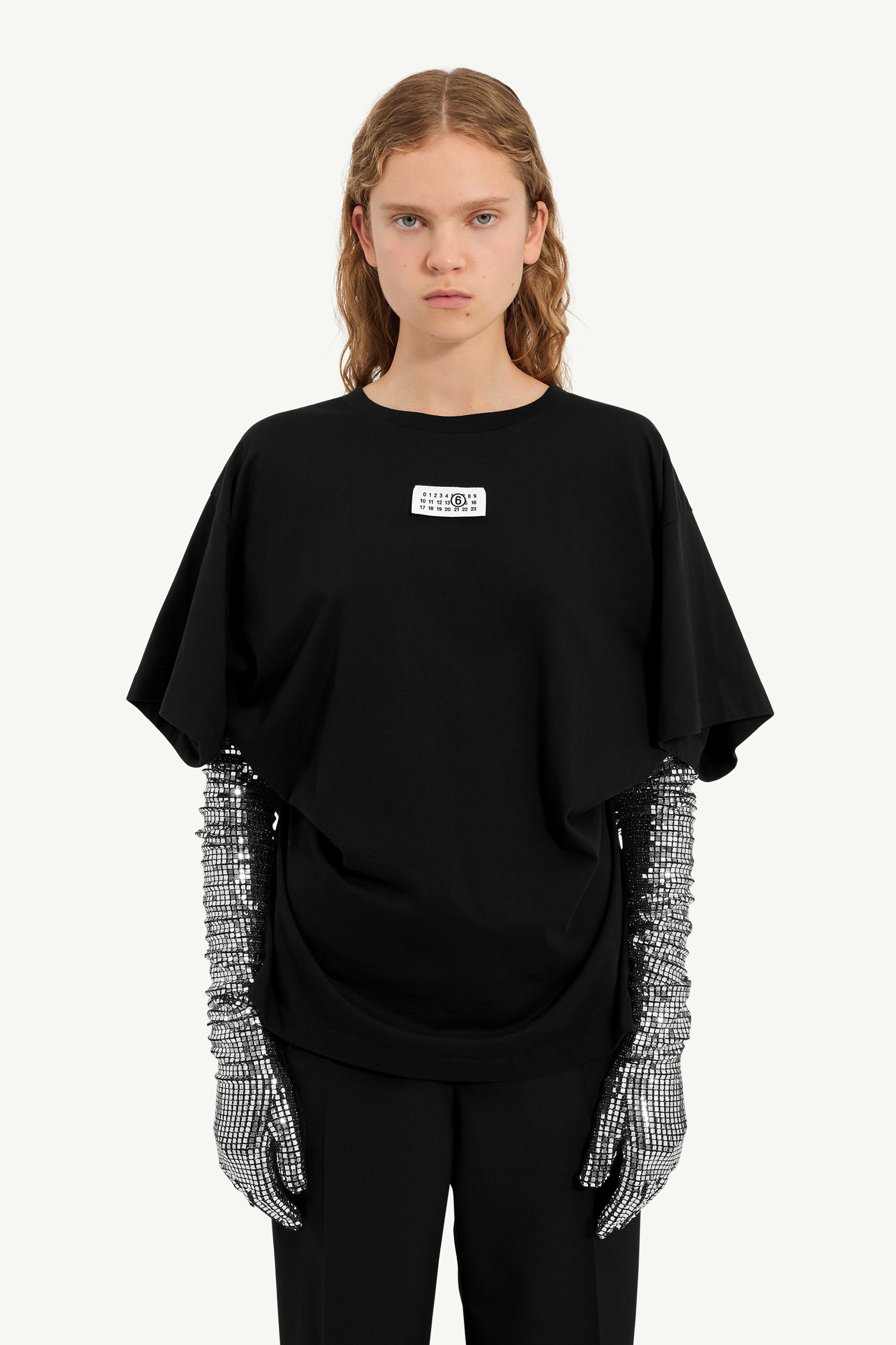 Cotton T-shirt with gloves