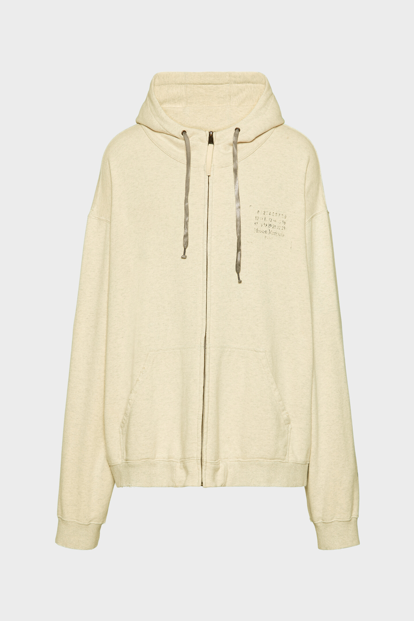 Stamp logo zip hoodie