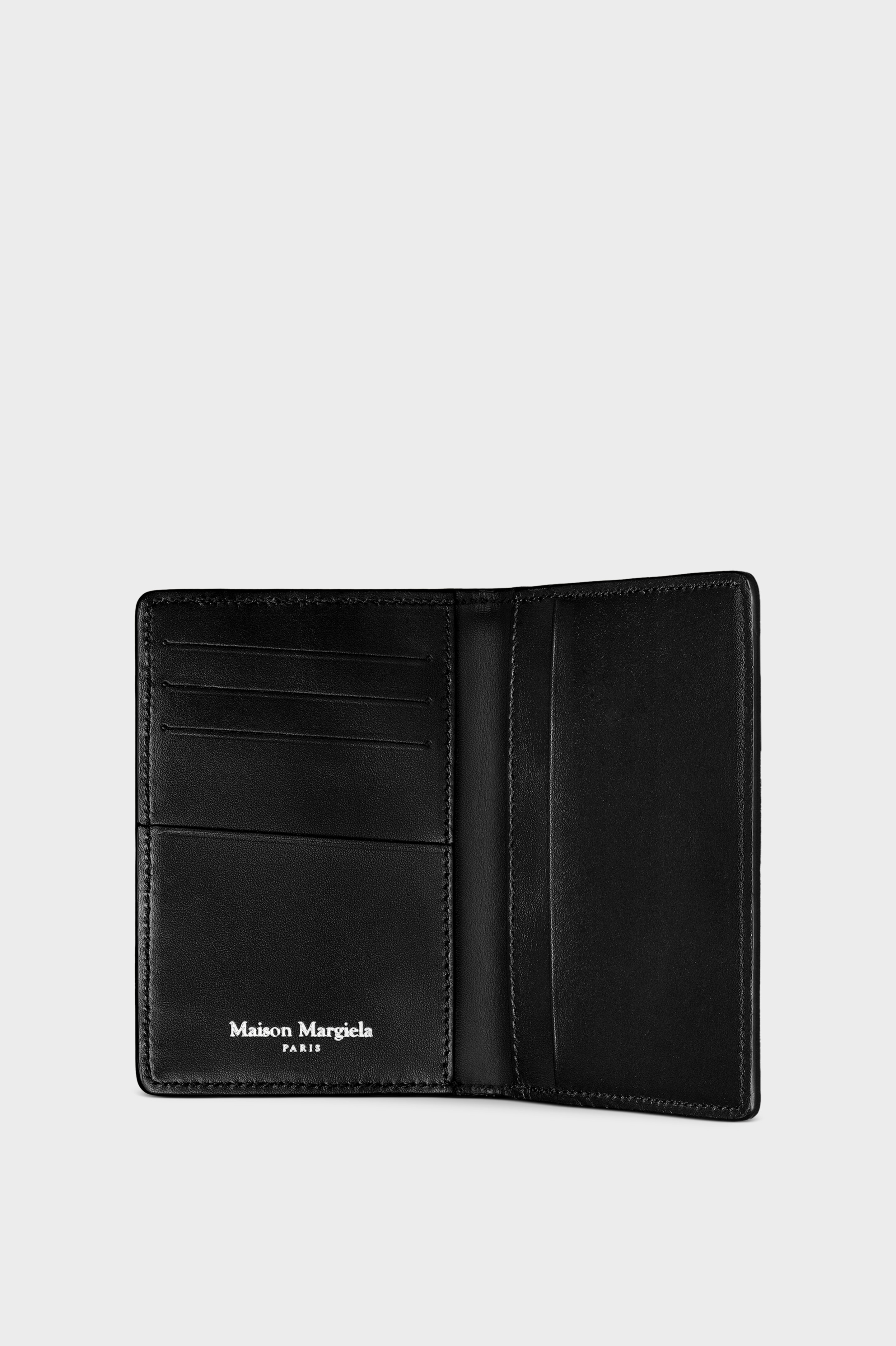 Black Leather Card Holder | Maison Margiela