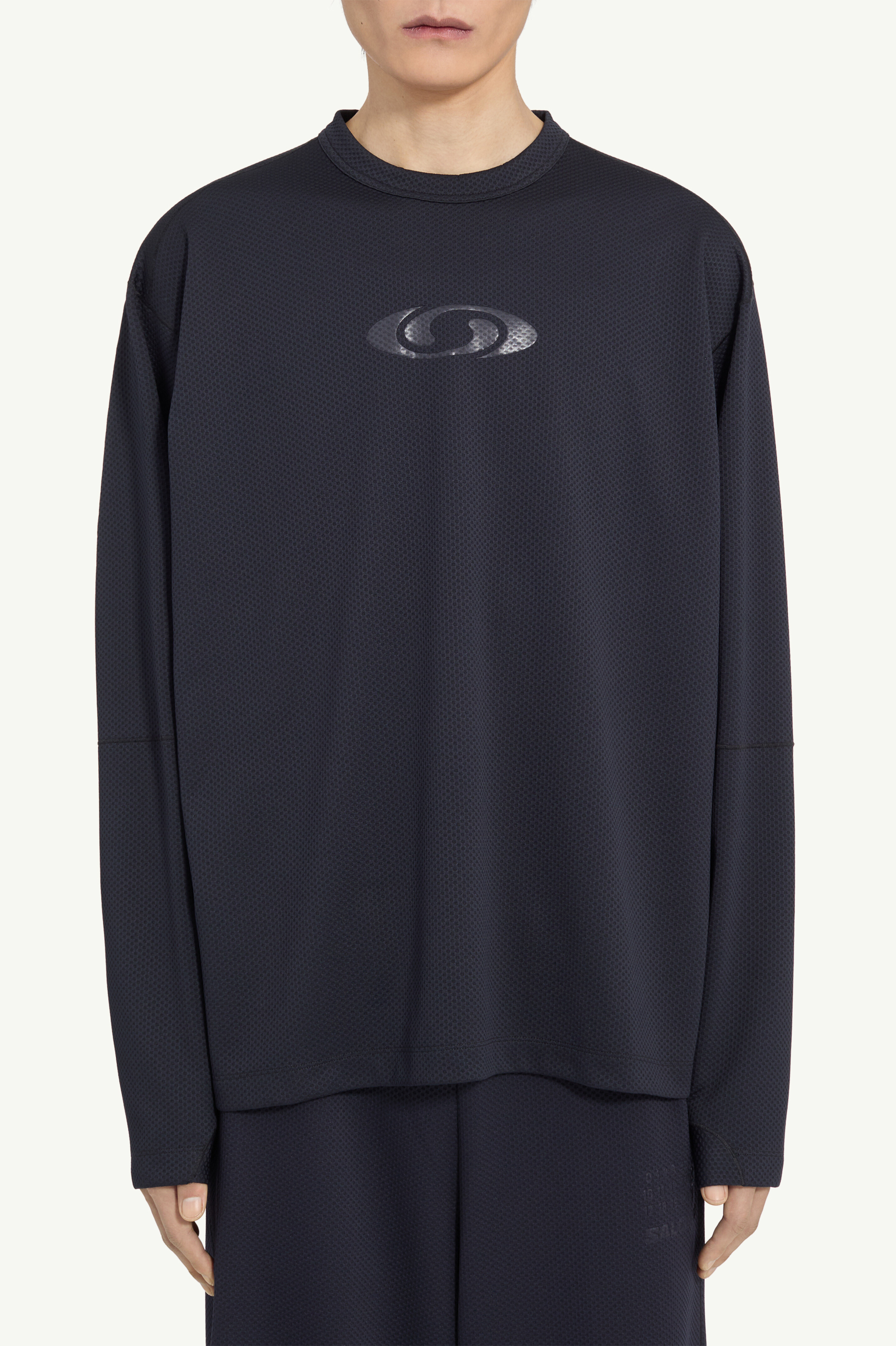 Black MM6 x Salomon long-sleeve top | MM6 Official