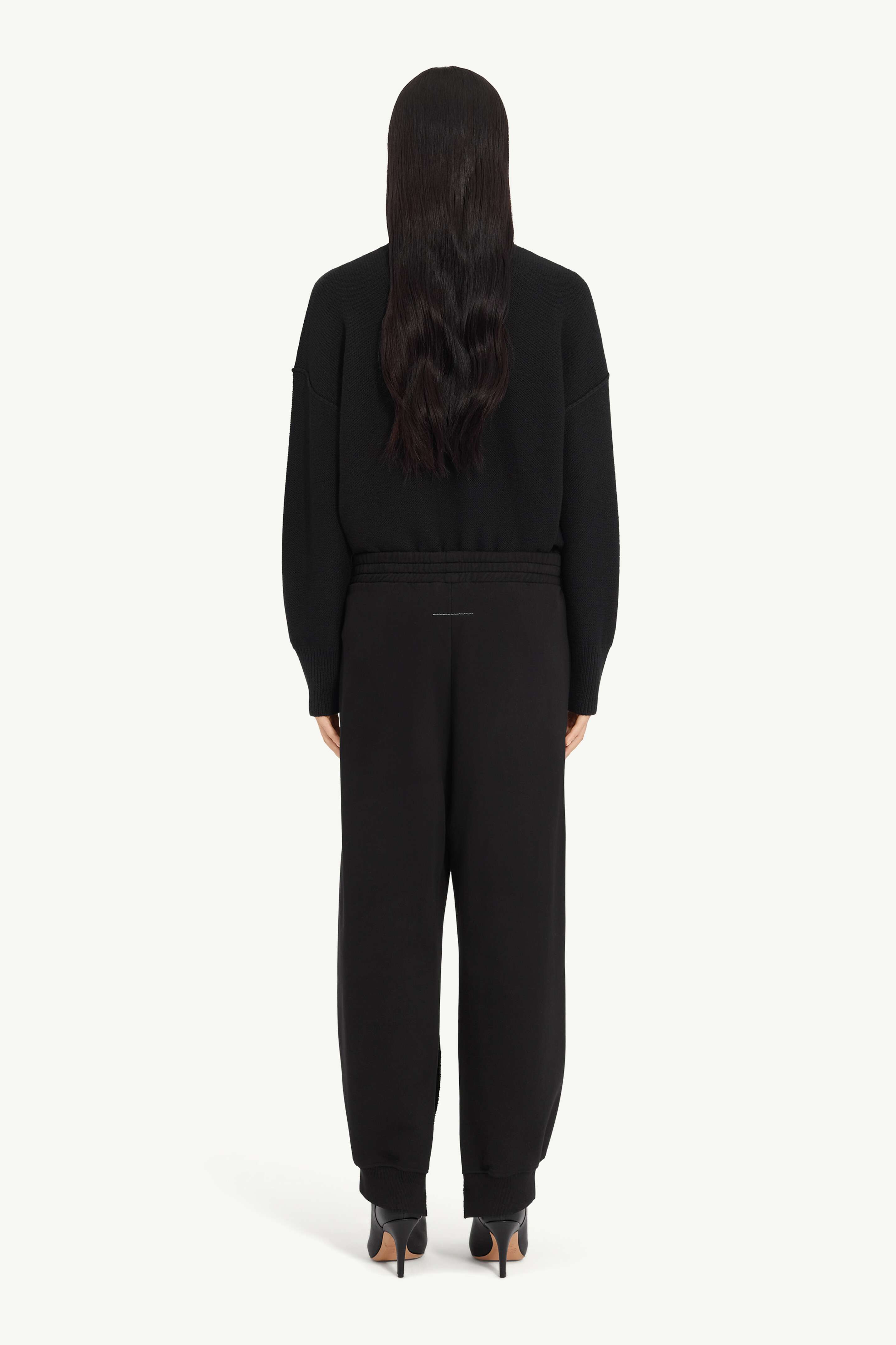 Black Cotton sweatpants | MM6 Official