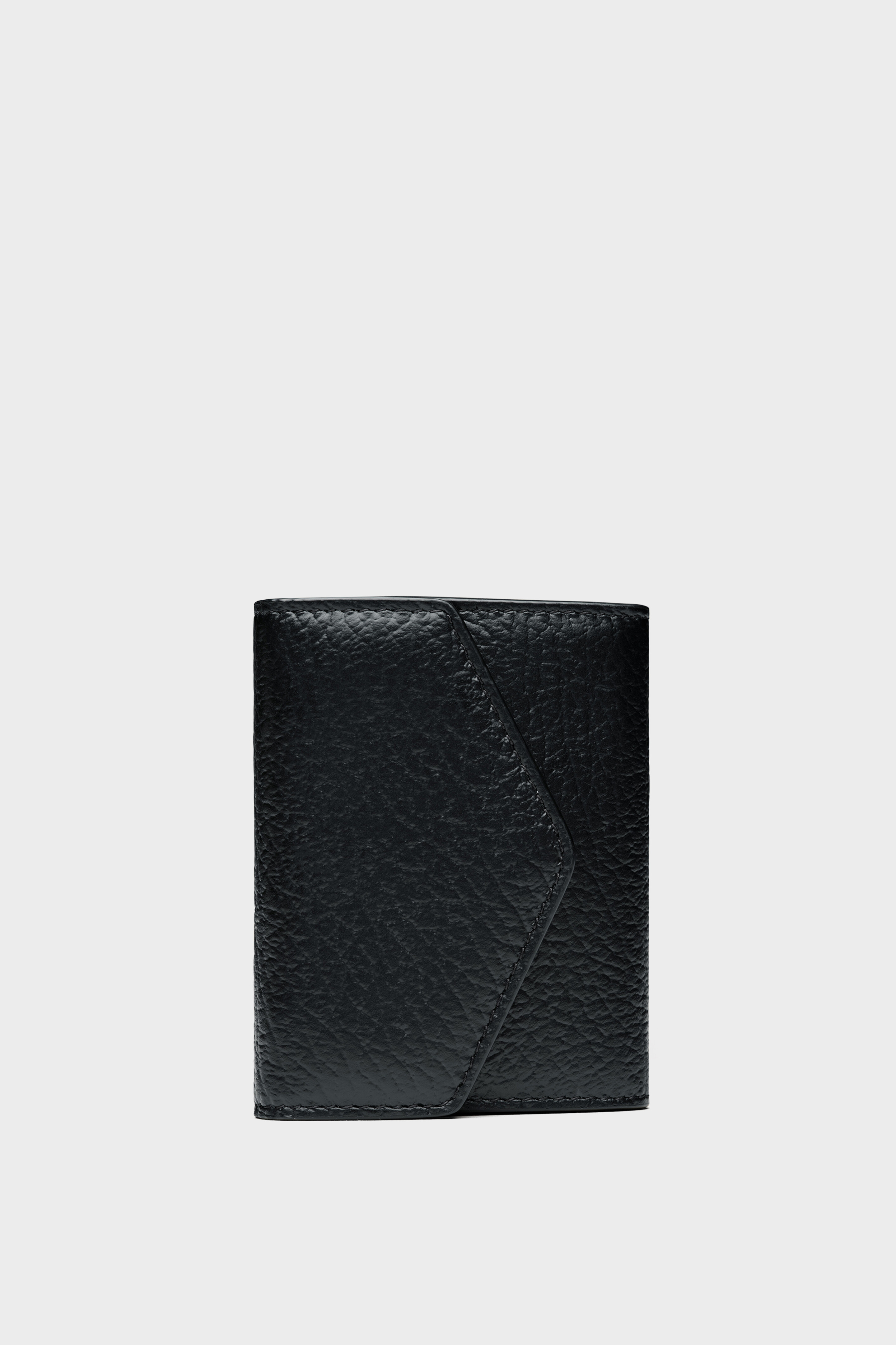 Black Accordion fold leather wallet | Maison Margiela Official