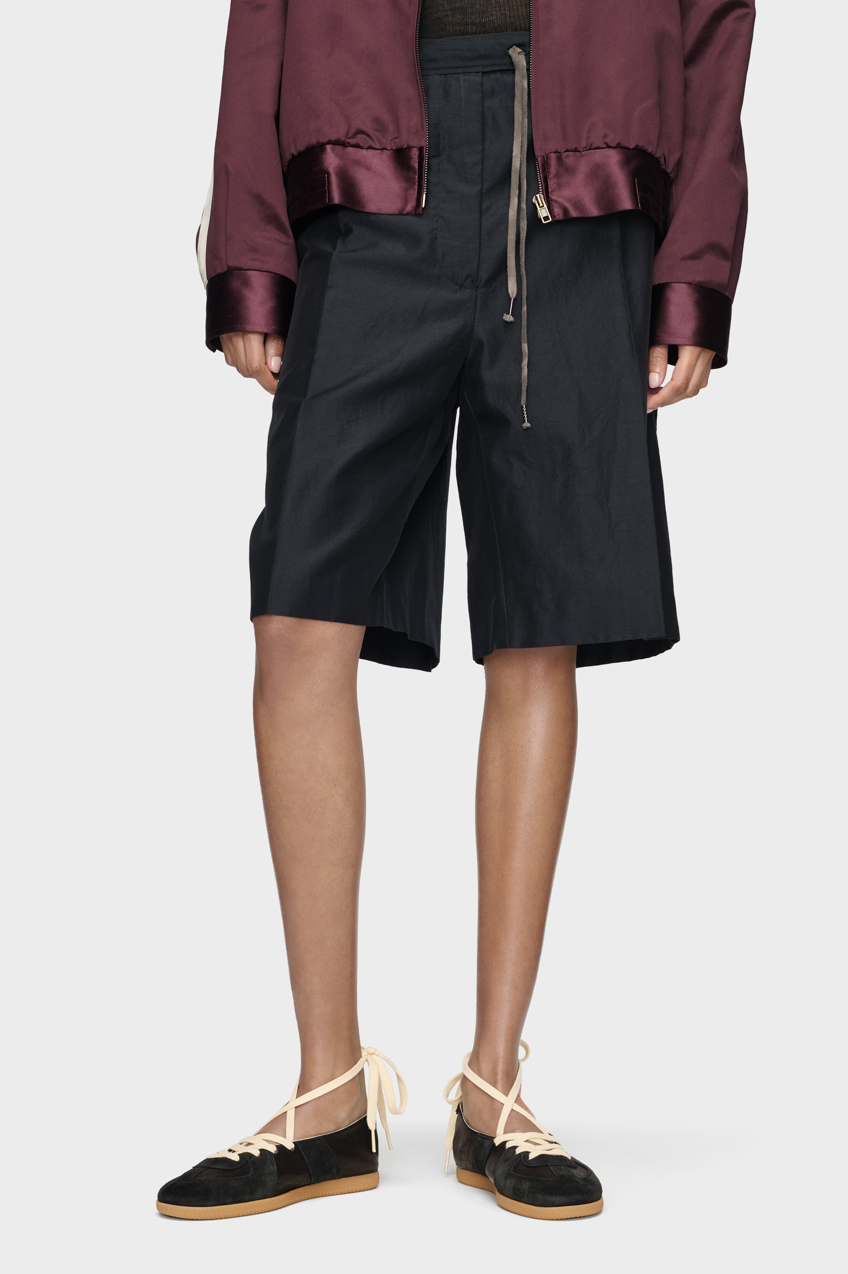Black Replica Soft Laced Ballet | Maison Margiela Official