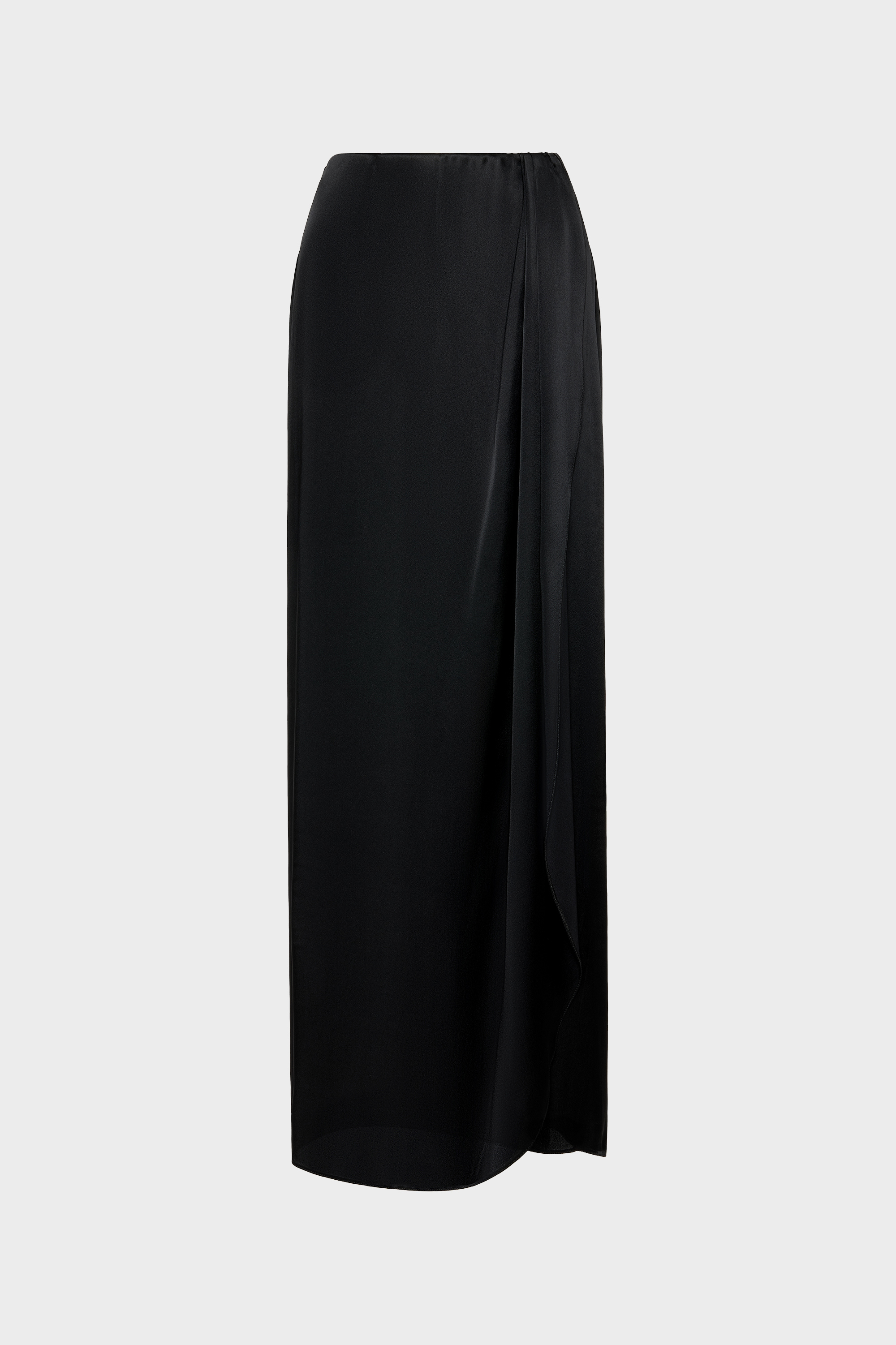 Black Silk Draped Skirt | Maison Margiela Official
