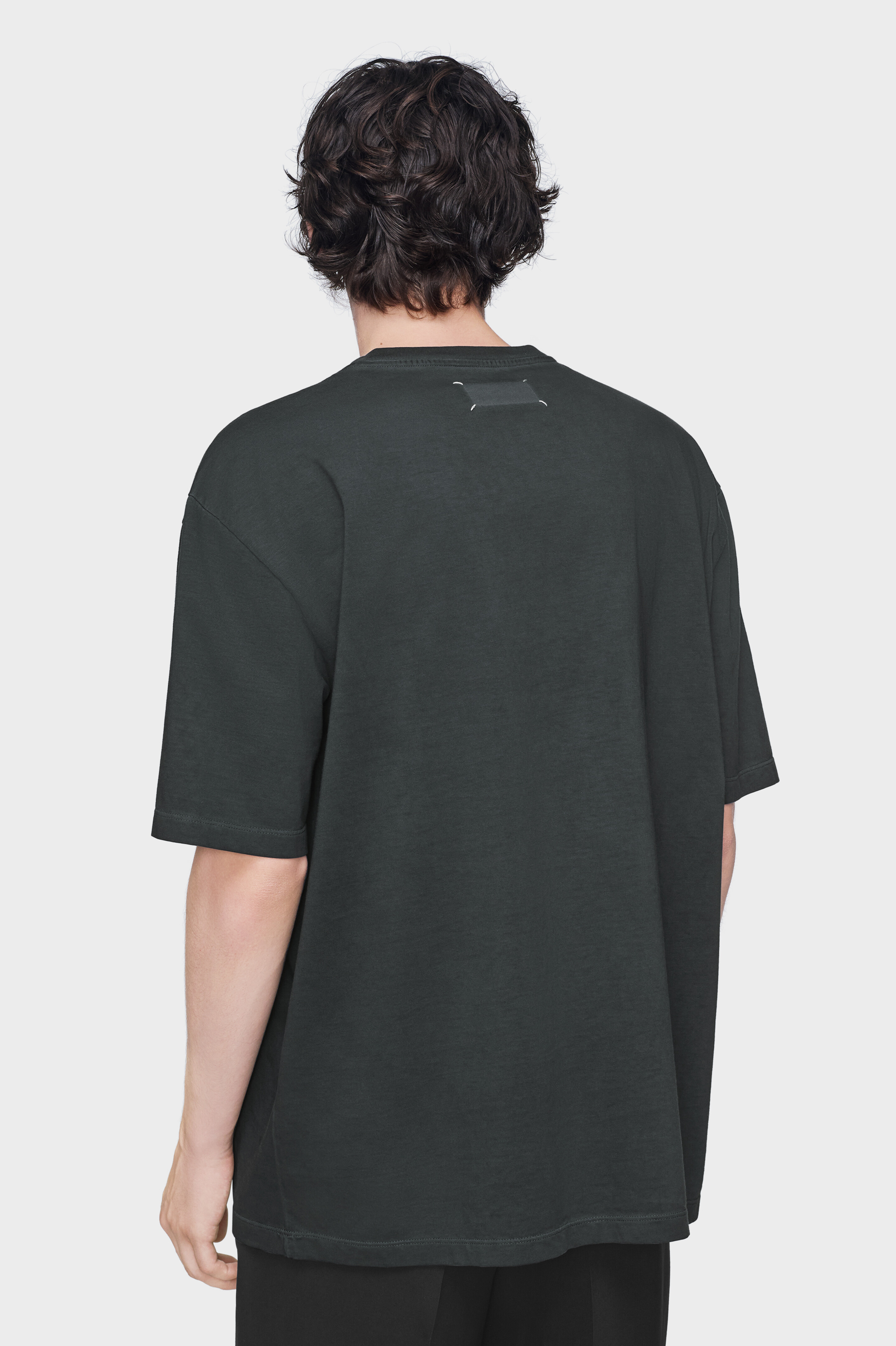 Men's Gray Cotton Oversized T-Shirt | Maison Margiela
